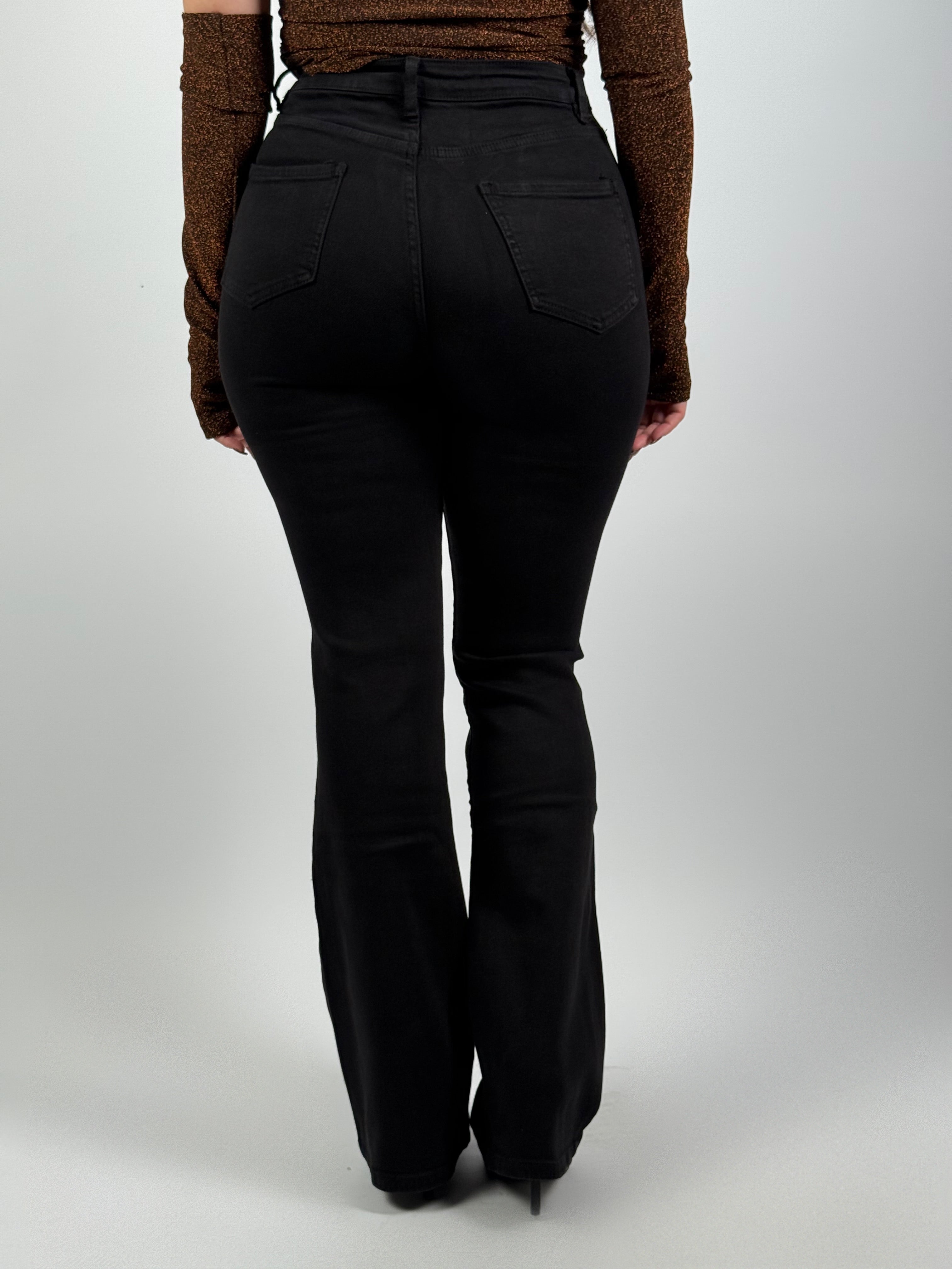 Jeans Flared L 6267-7 Zwart