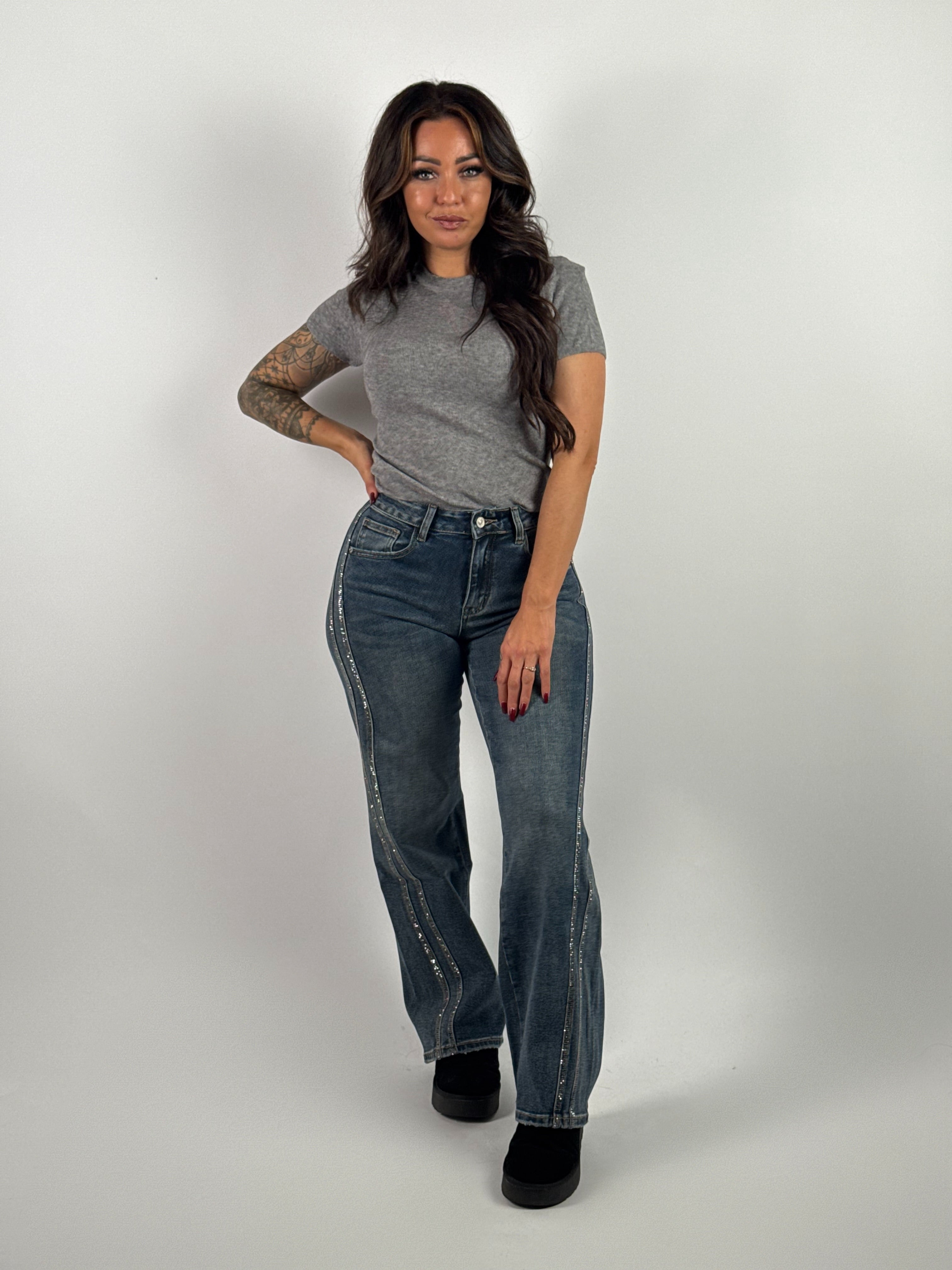 Jeans B 3001 Straight Blauw