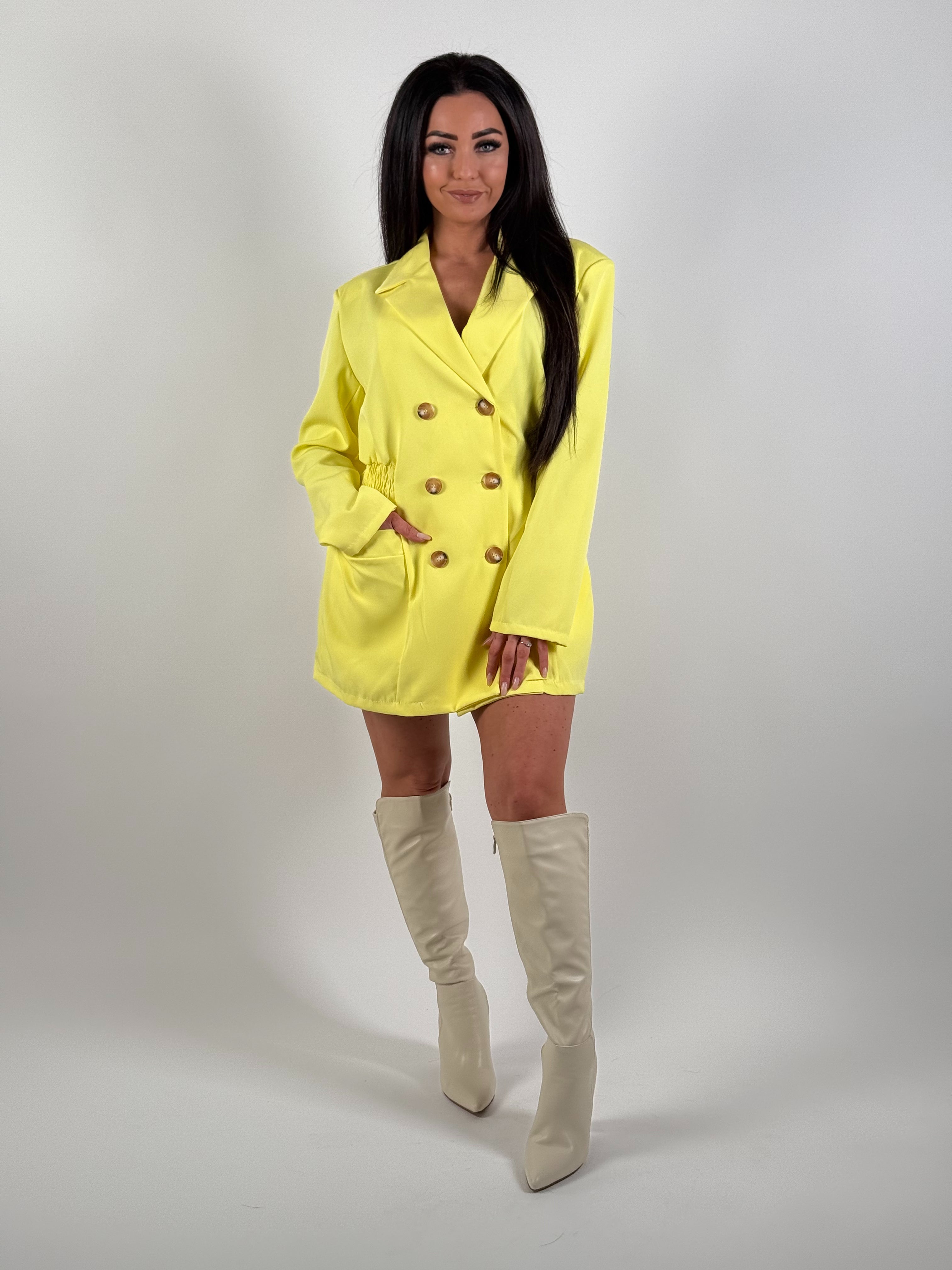 Blazer Jurk Anna Geel