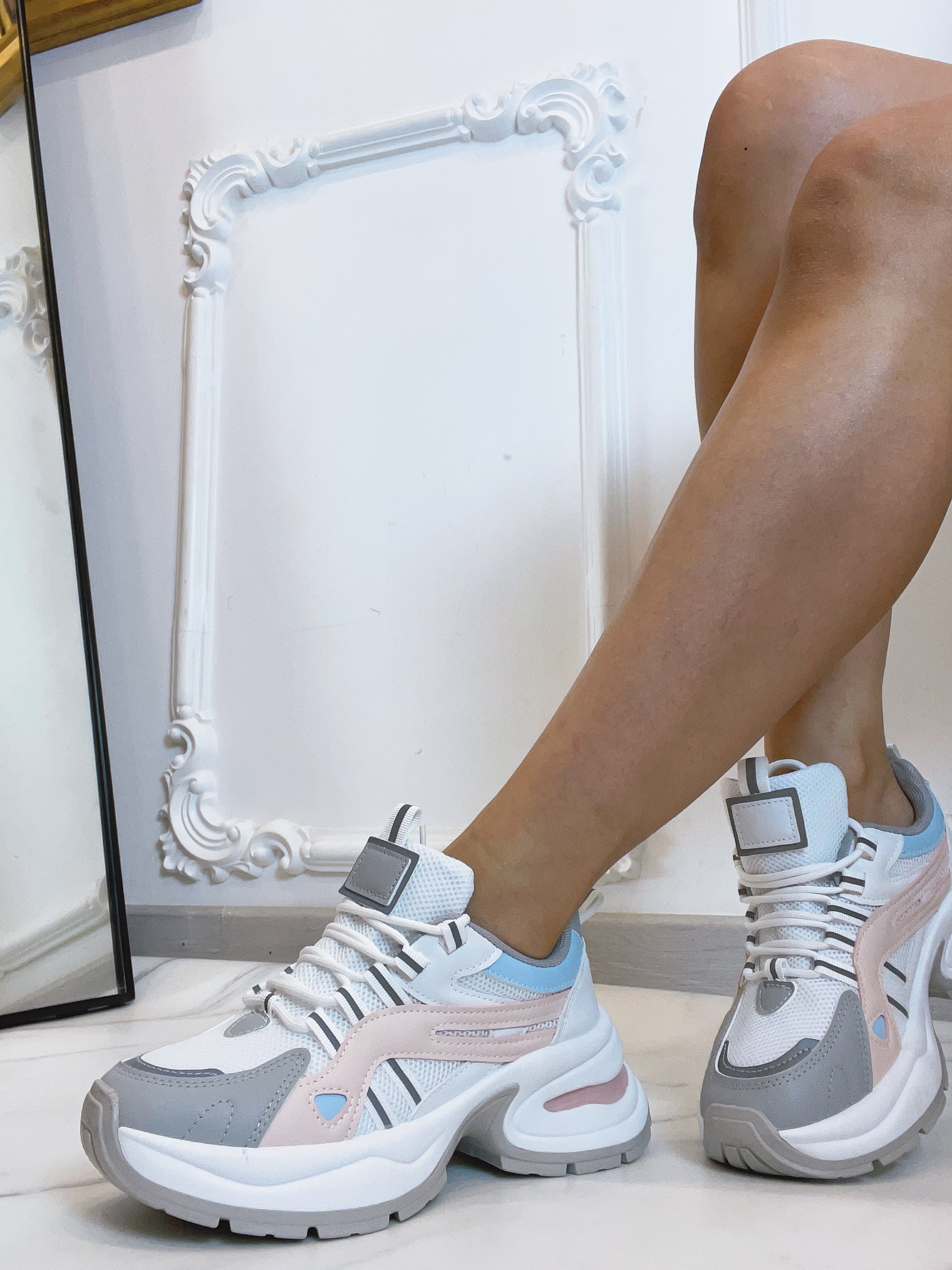 Sneakers Lyla Wit/Roze