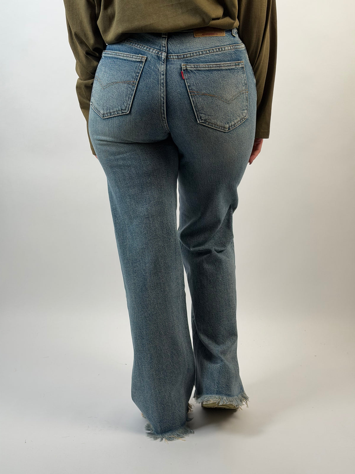 Jeans V 008 Wide Leg Blauw