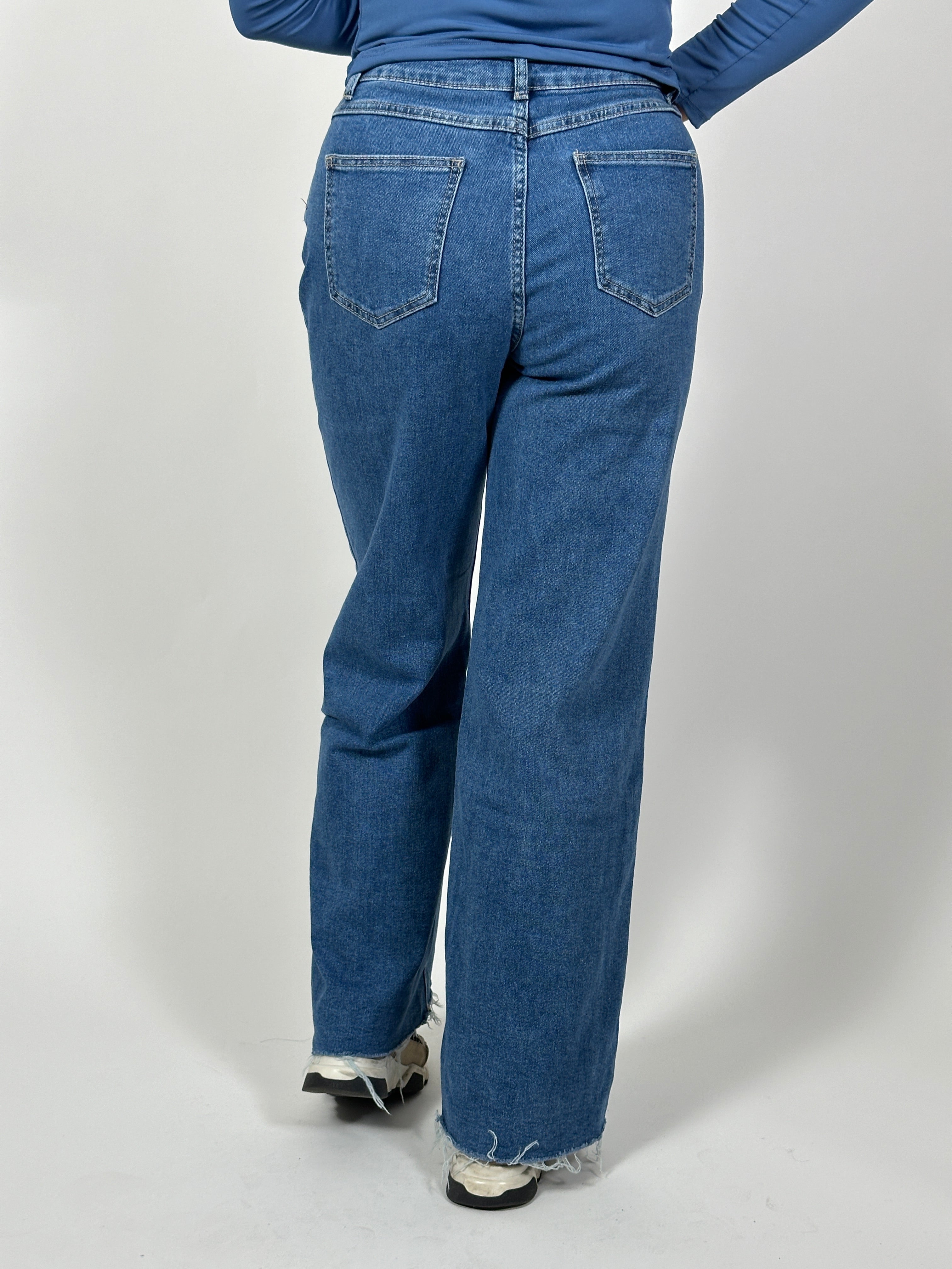 Jeans R Wide Leg 2670 Blauw