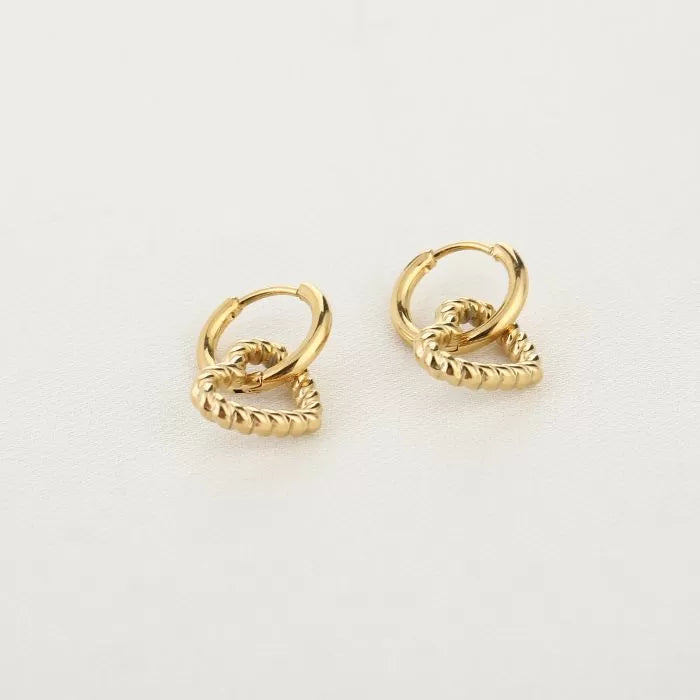 Oorbel 15215 Hart Goud
