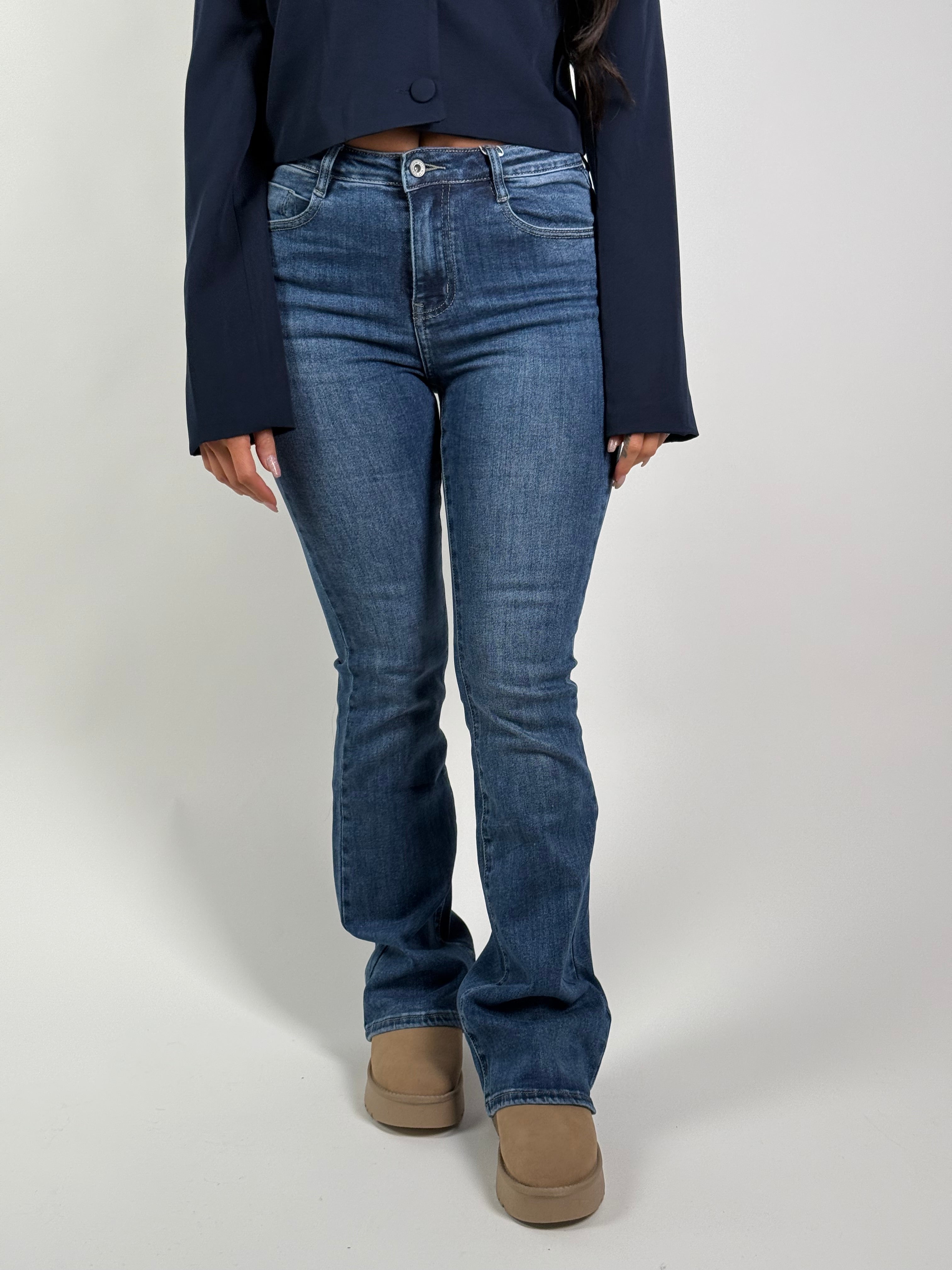 Jeans H 6156-2 Flared Blauw