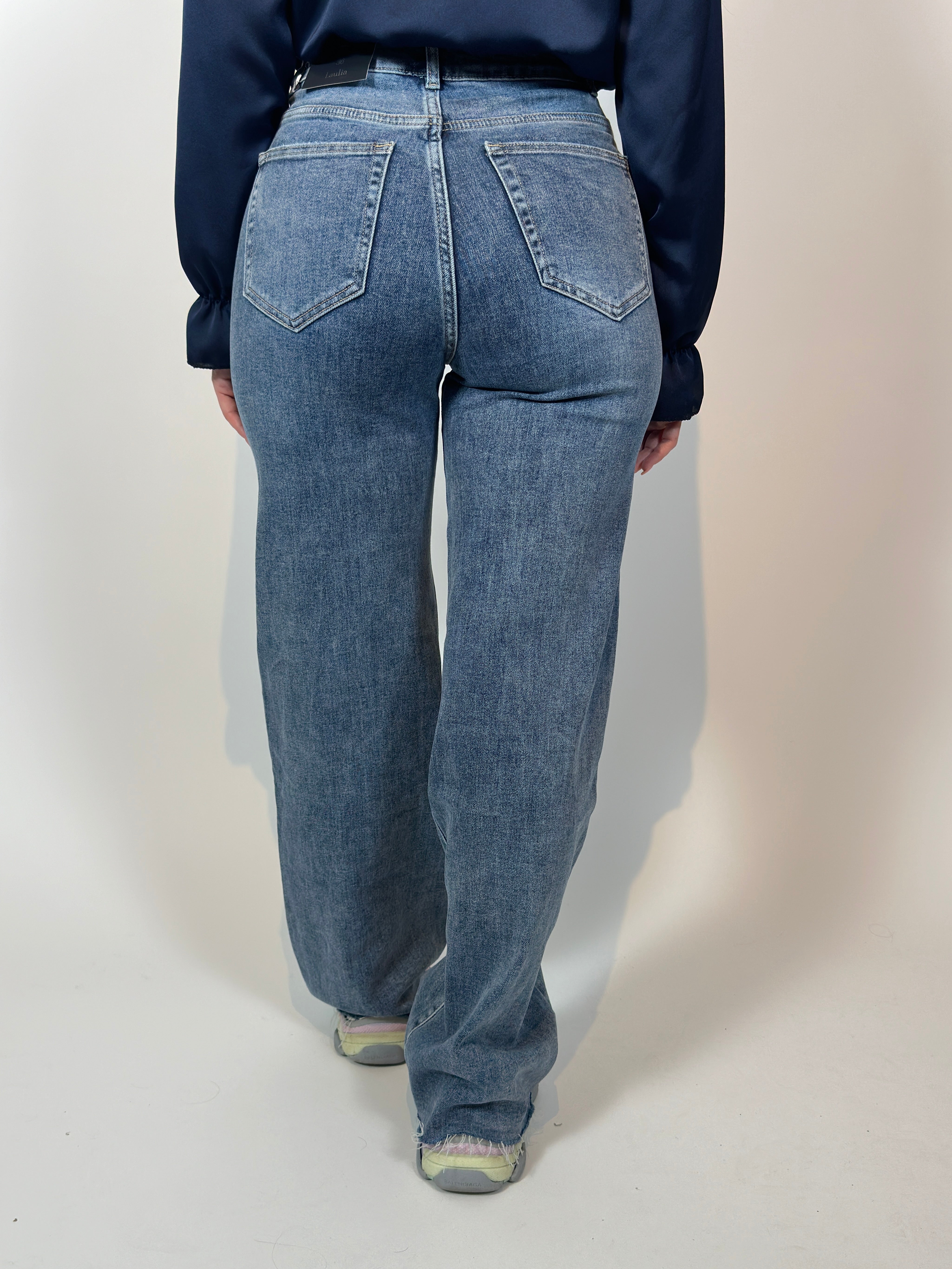 Jeans L 262-7 Wide Leg Blauw