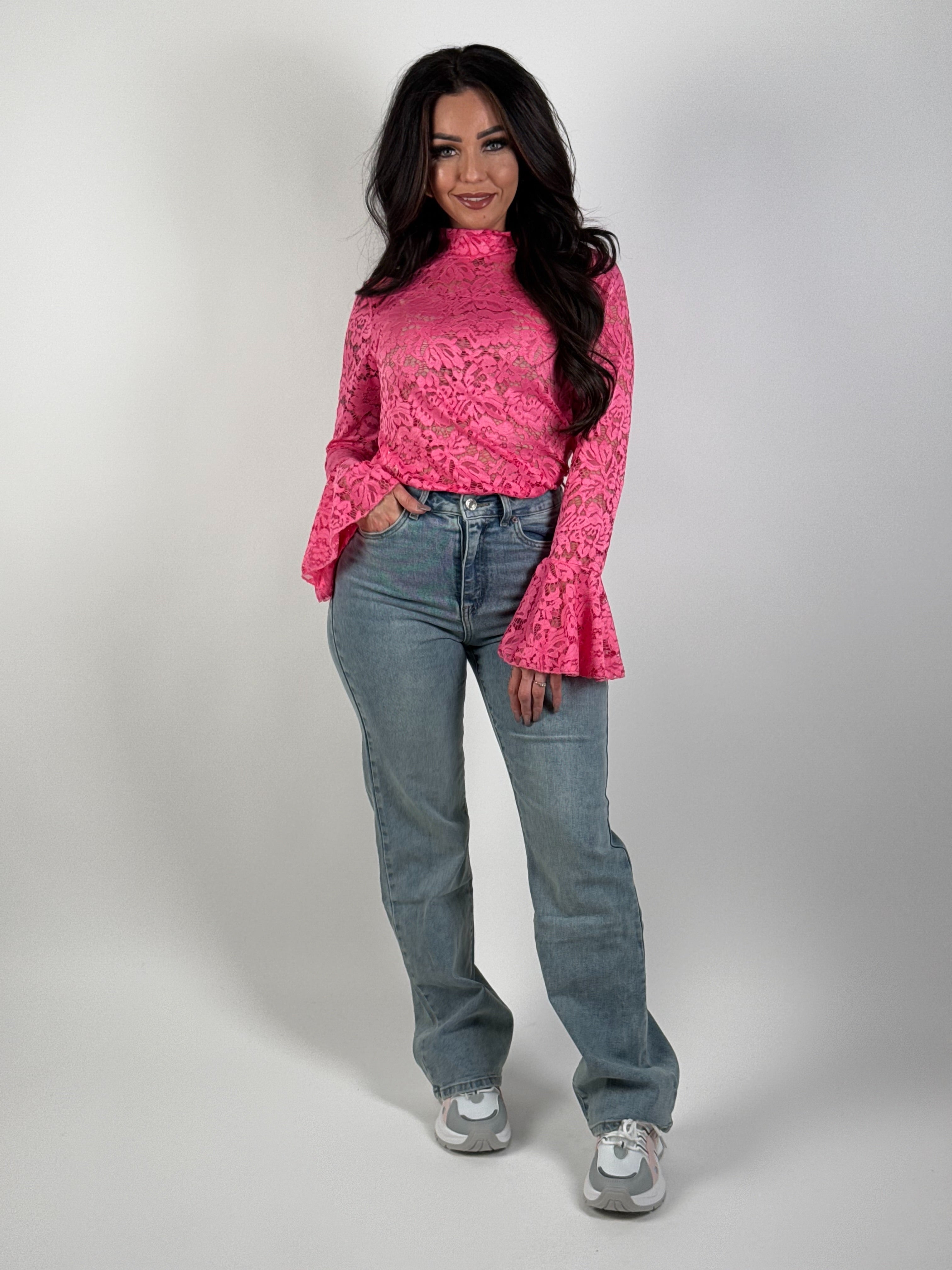 Jeans V 8647 Wide Leg Blauw