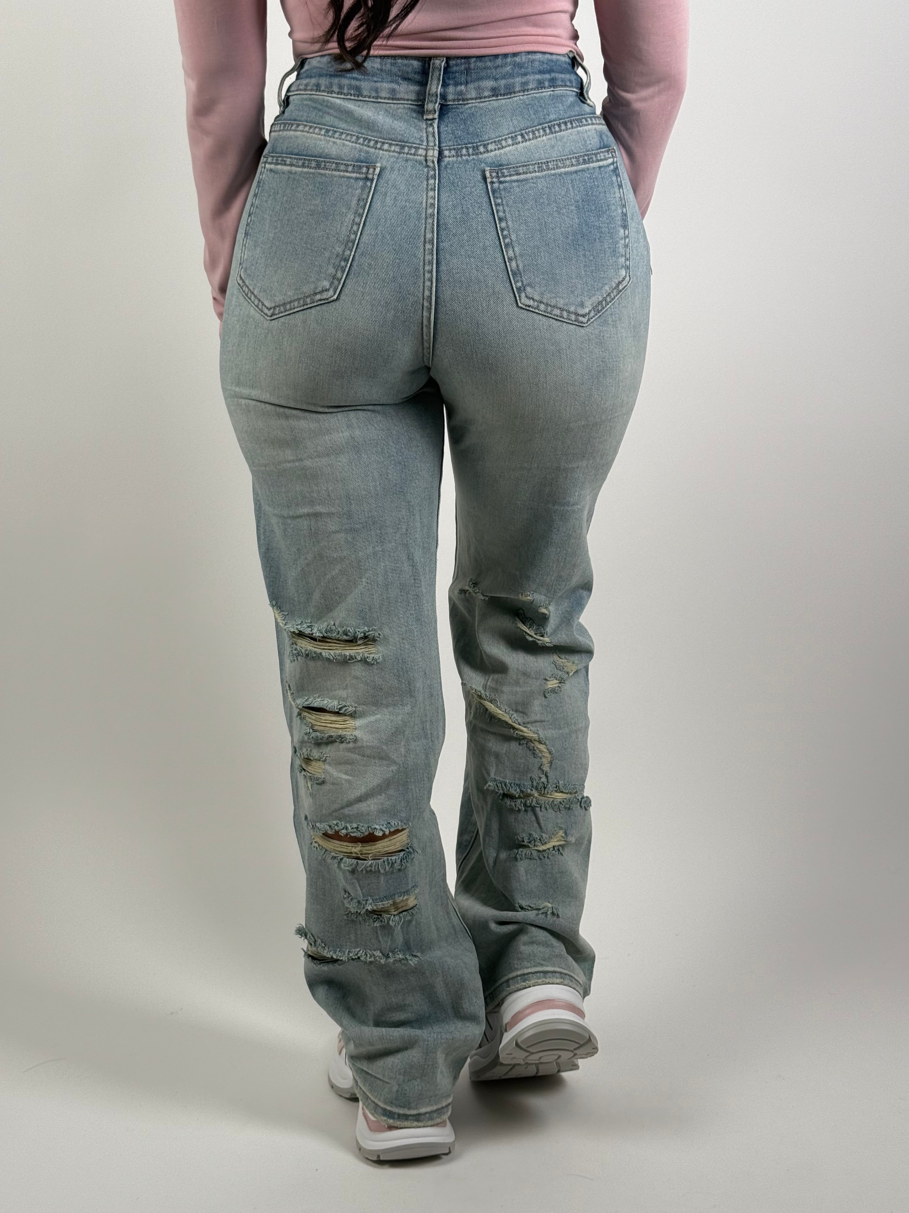 Jeans H 805 Wide Leg Blauw