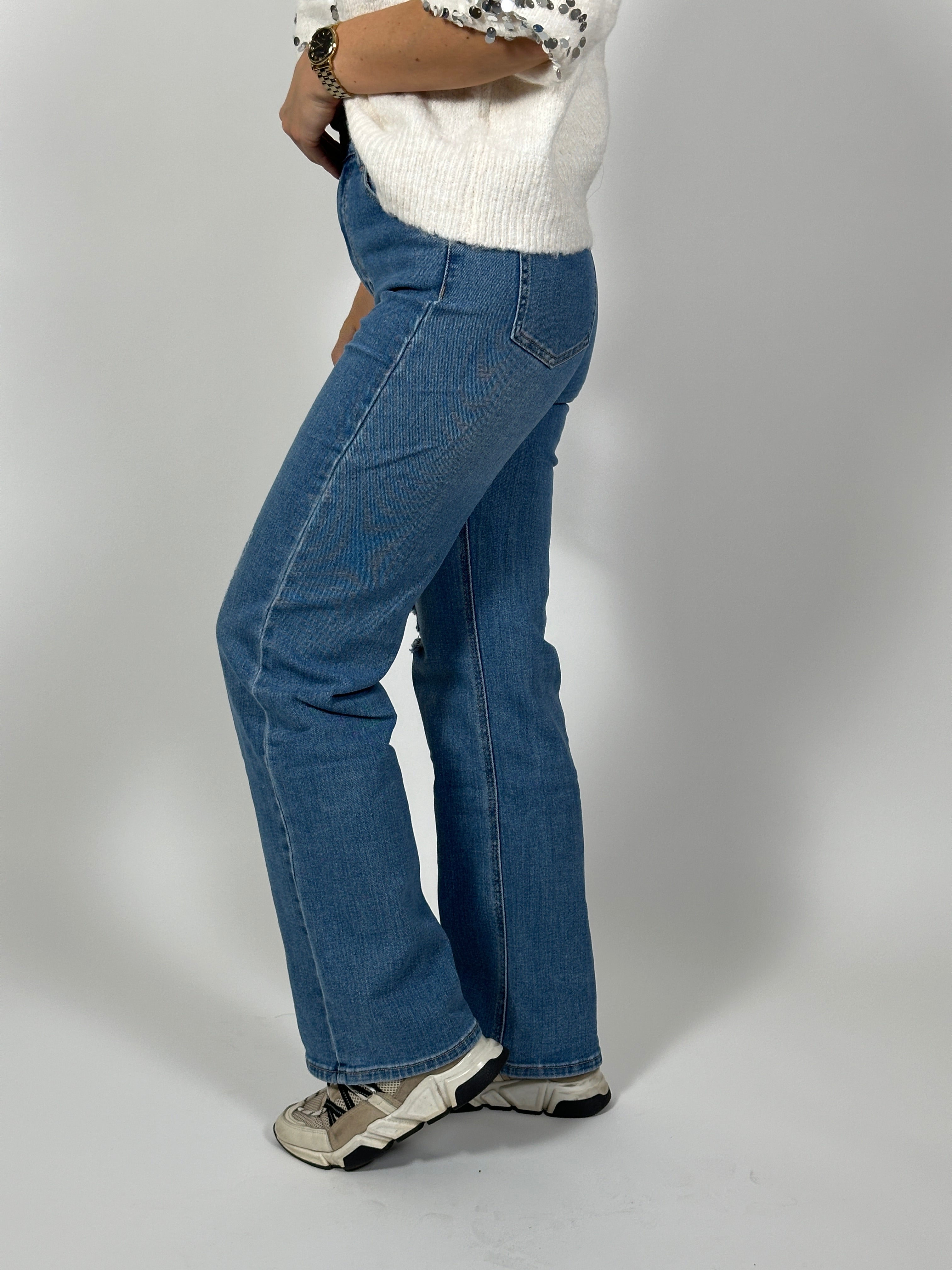 Jeans R 2111 Wide Leg Blauw