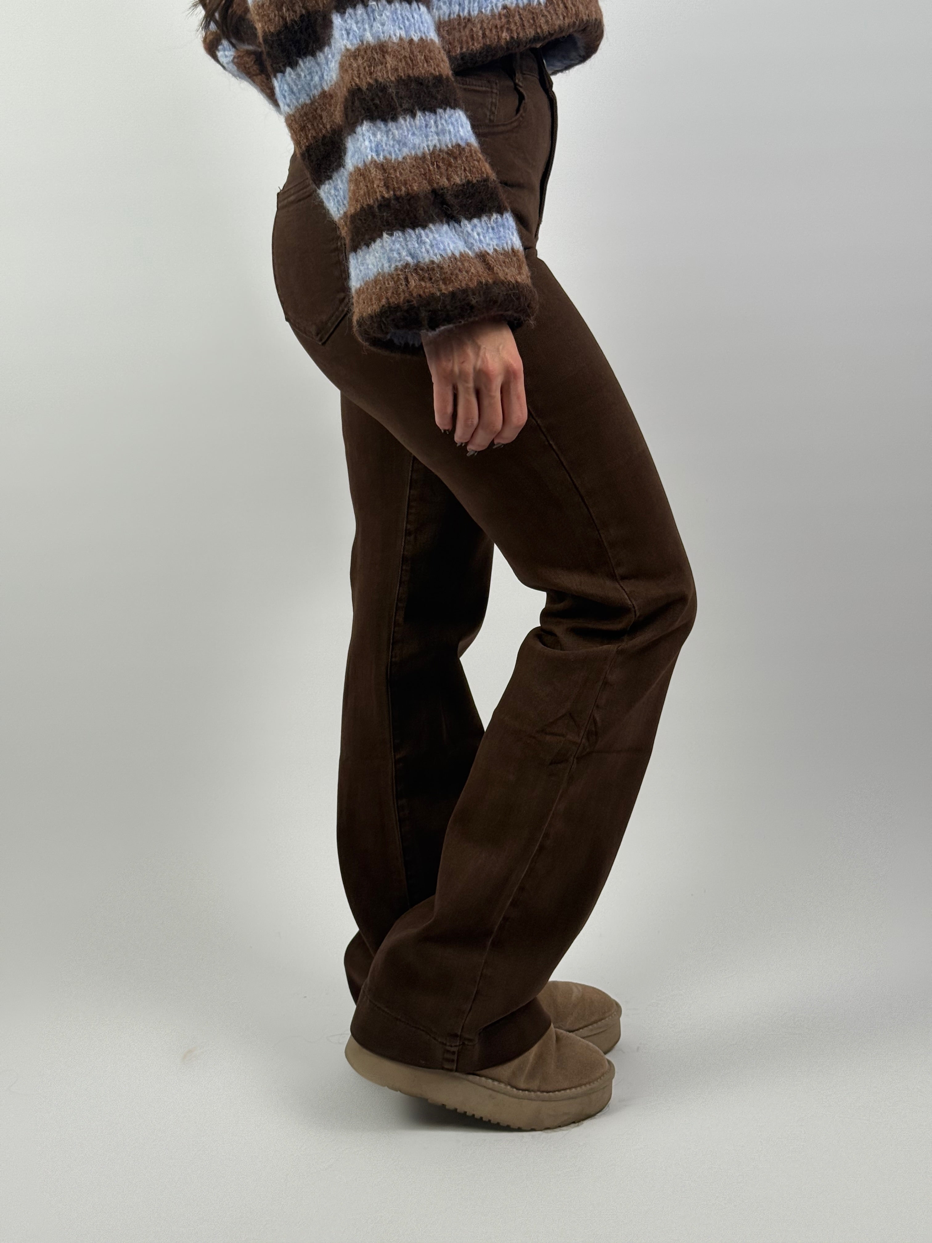 Jeans Y 6511 Wide Leg Choco