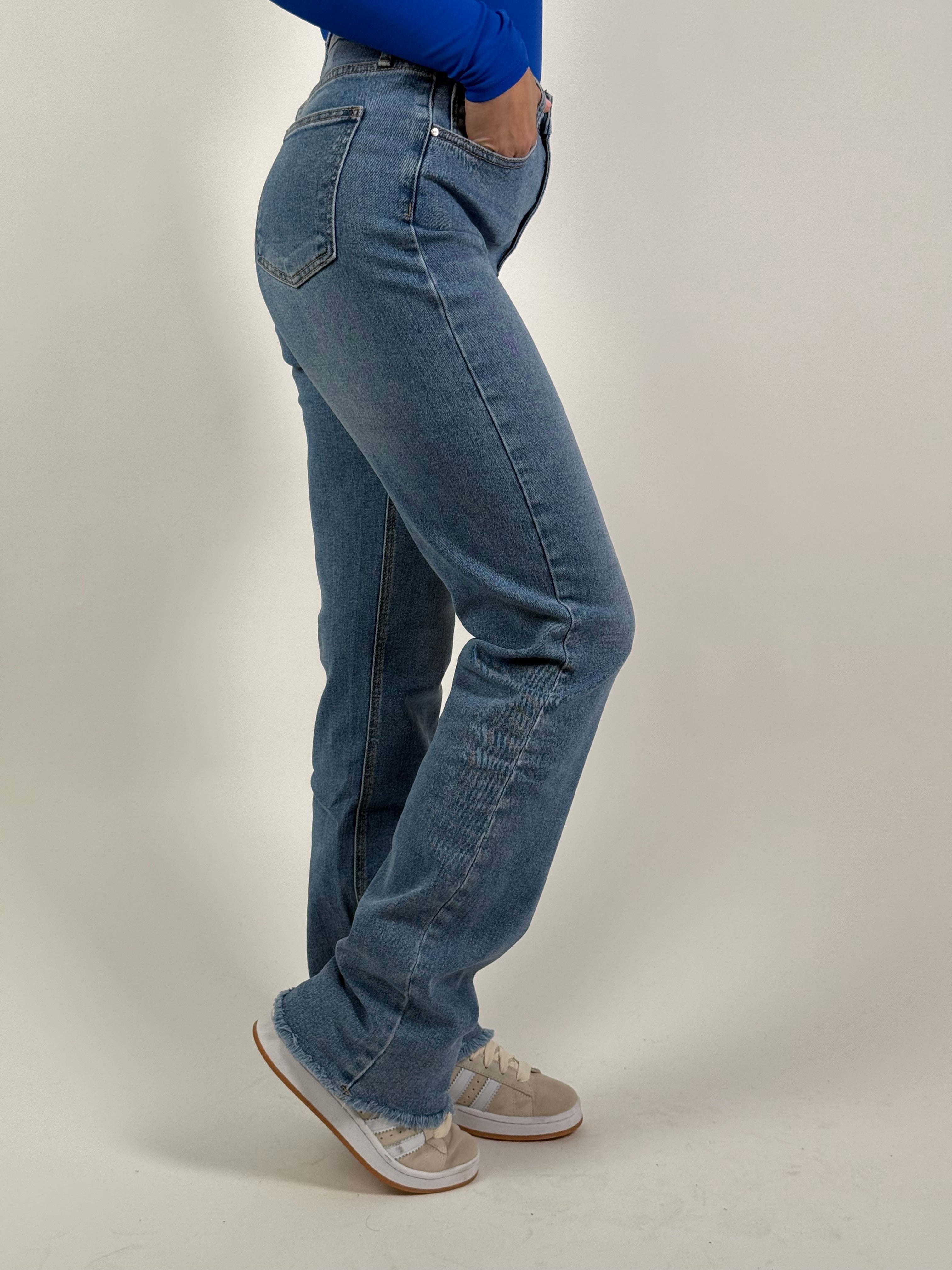 Jeans L 2633 Extra Long Straight Blauw