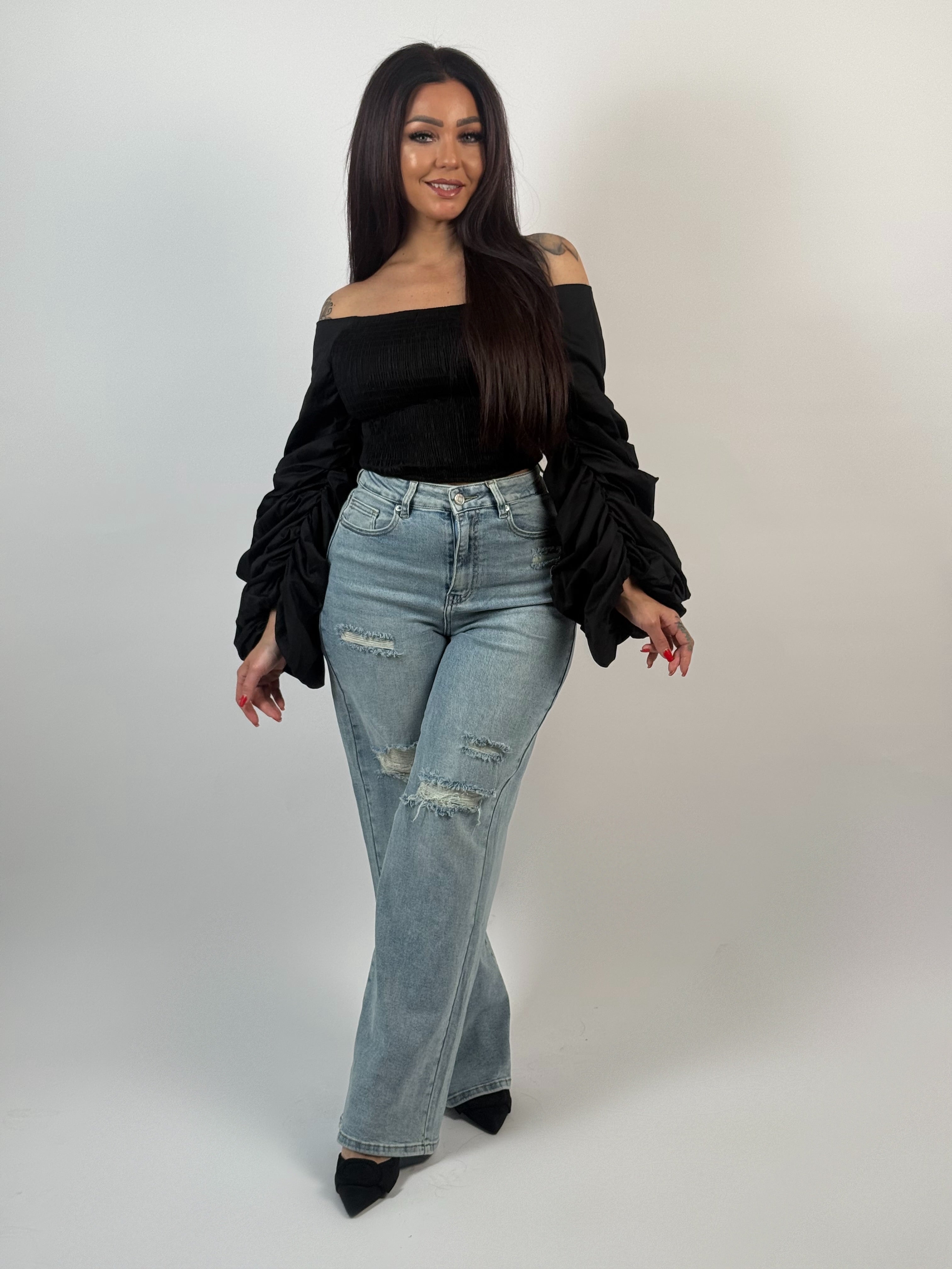 Top Chanel 110 Zwart
