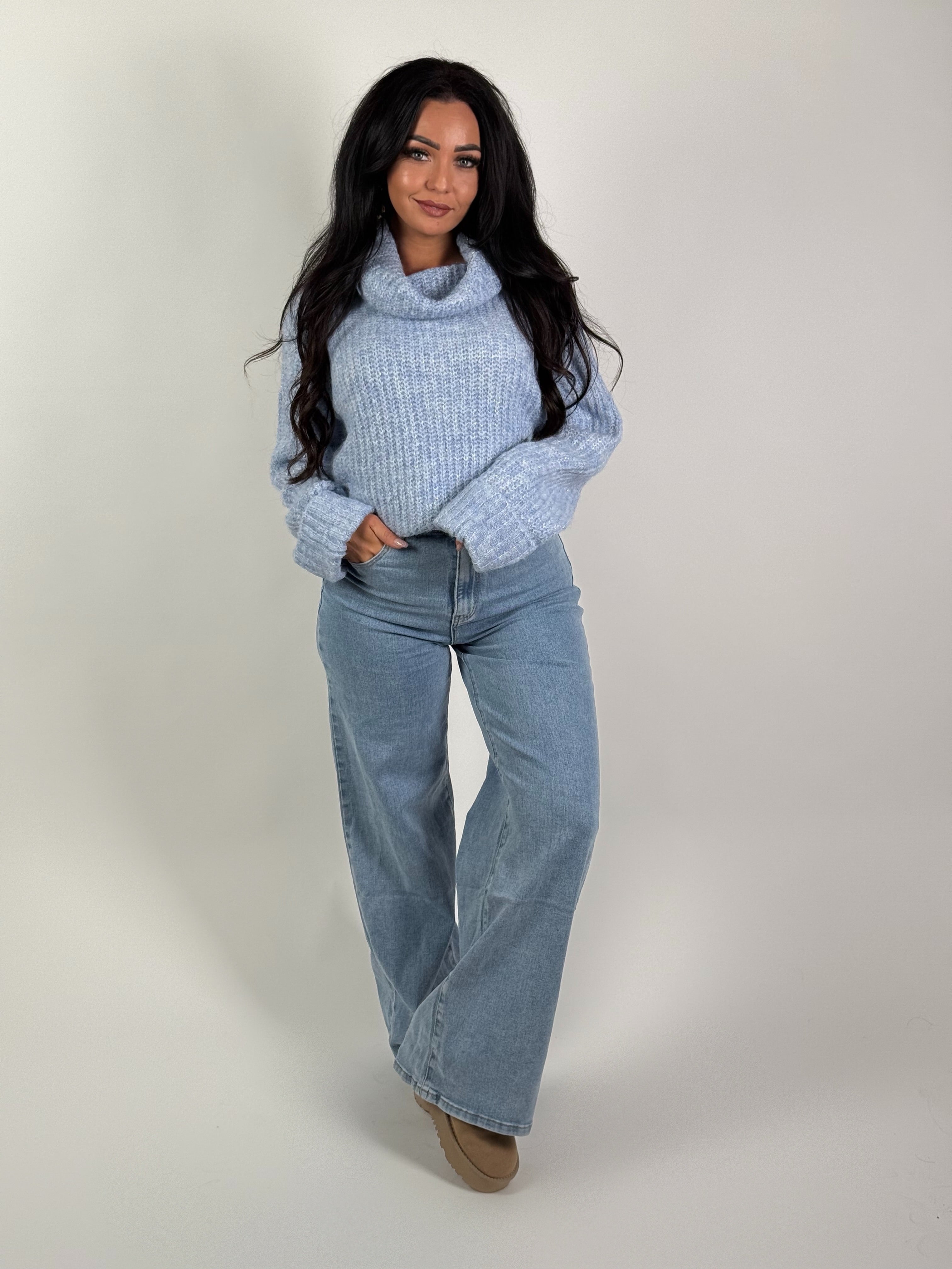 Jeans R 2665 Wide Leg Blauw