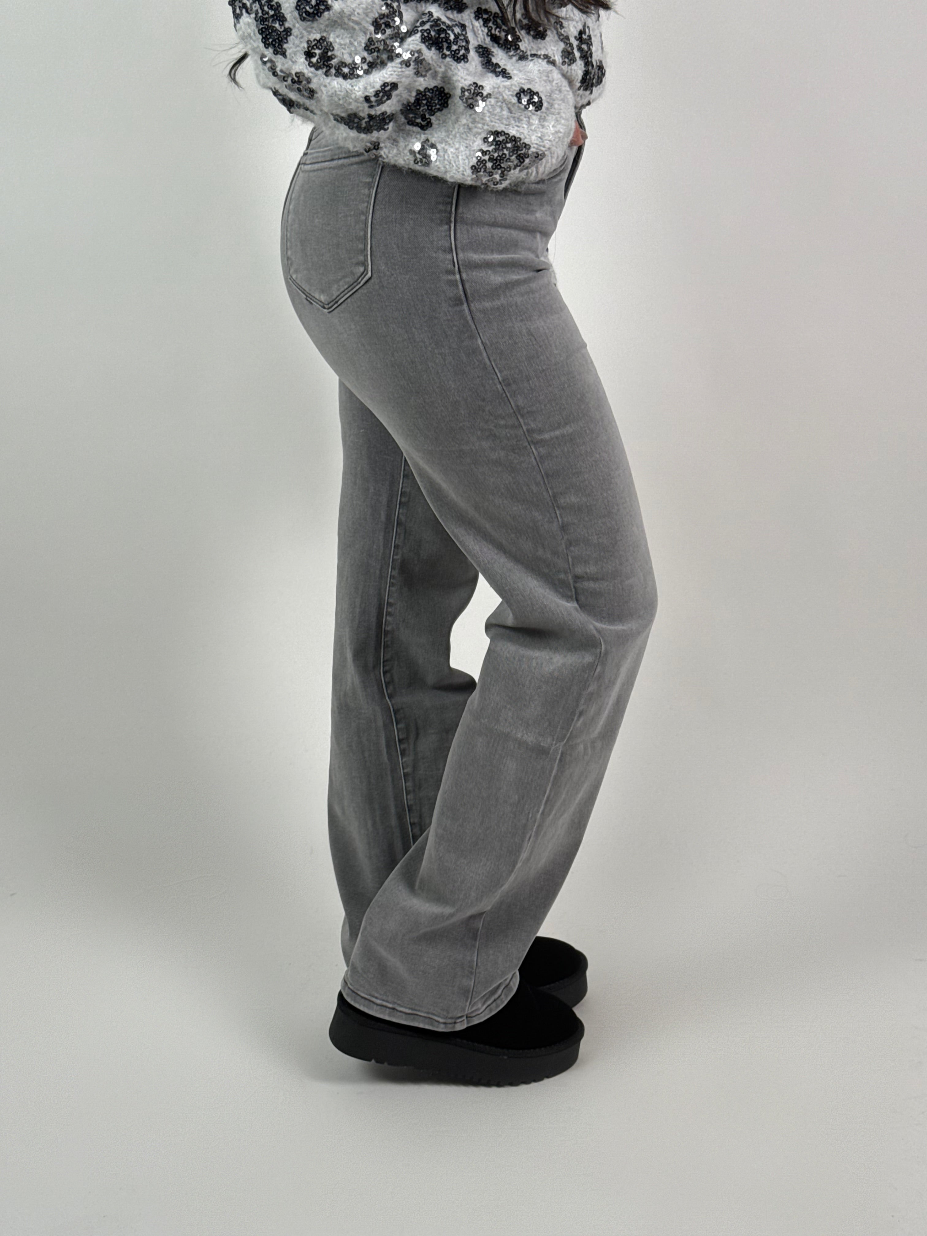 Jeans 5324-1 Wide Leg Grijs