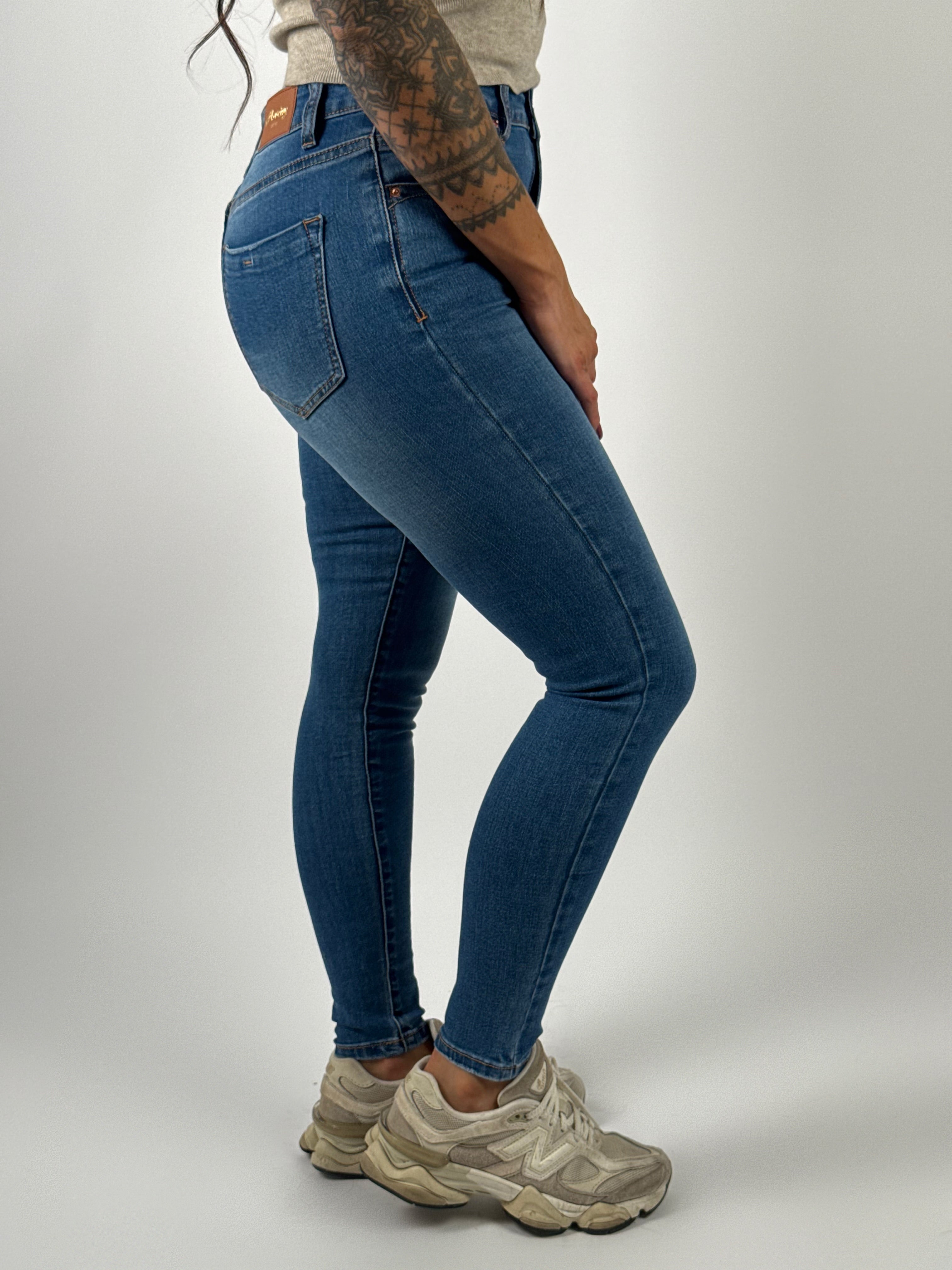 Jeans M 168 Skinny Blauw