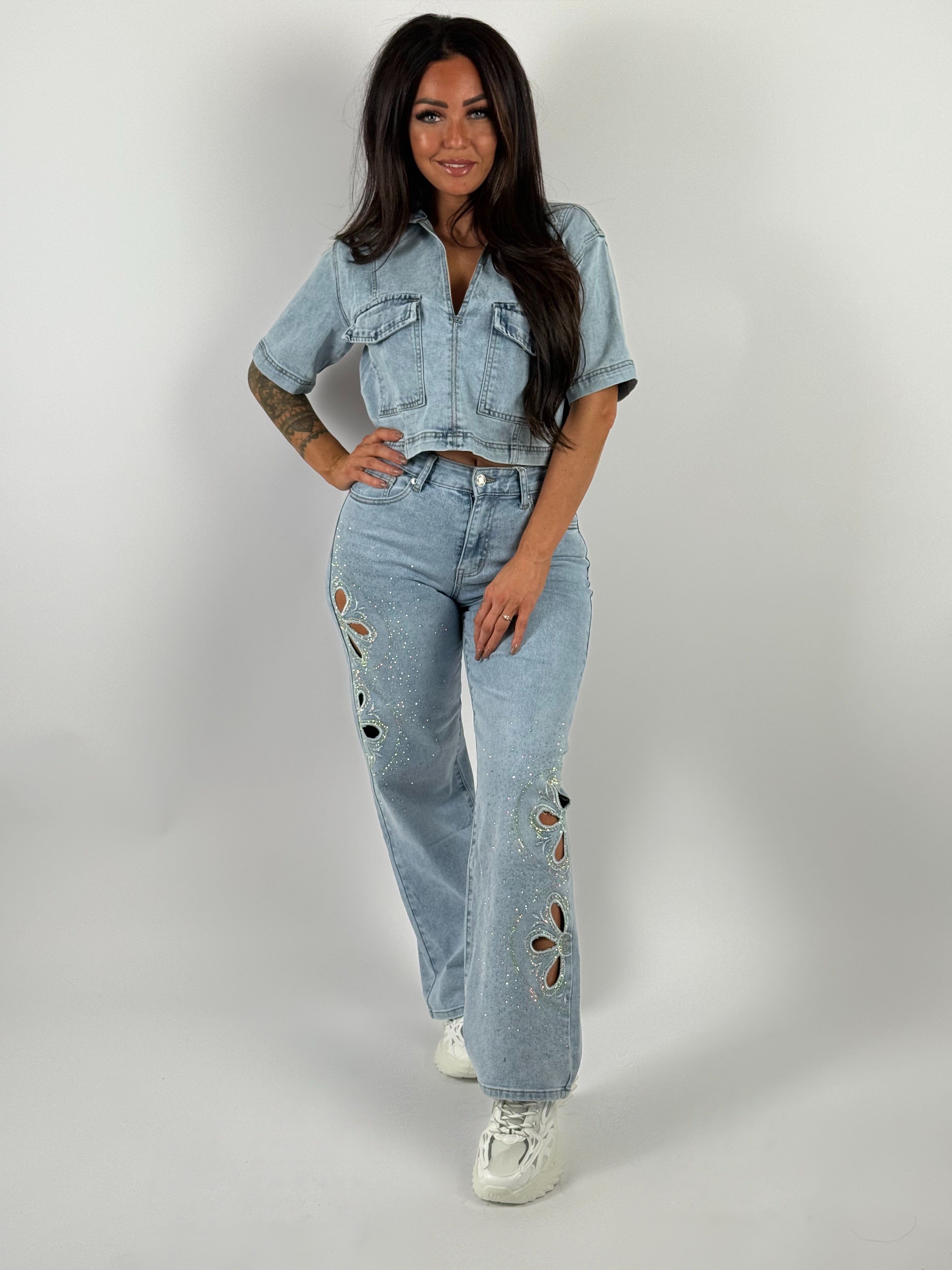 Jeans J 086 Wide Leg Blauw