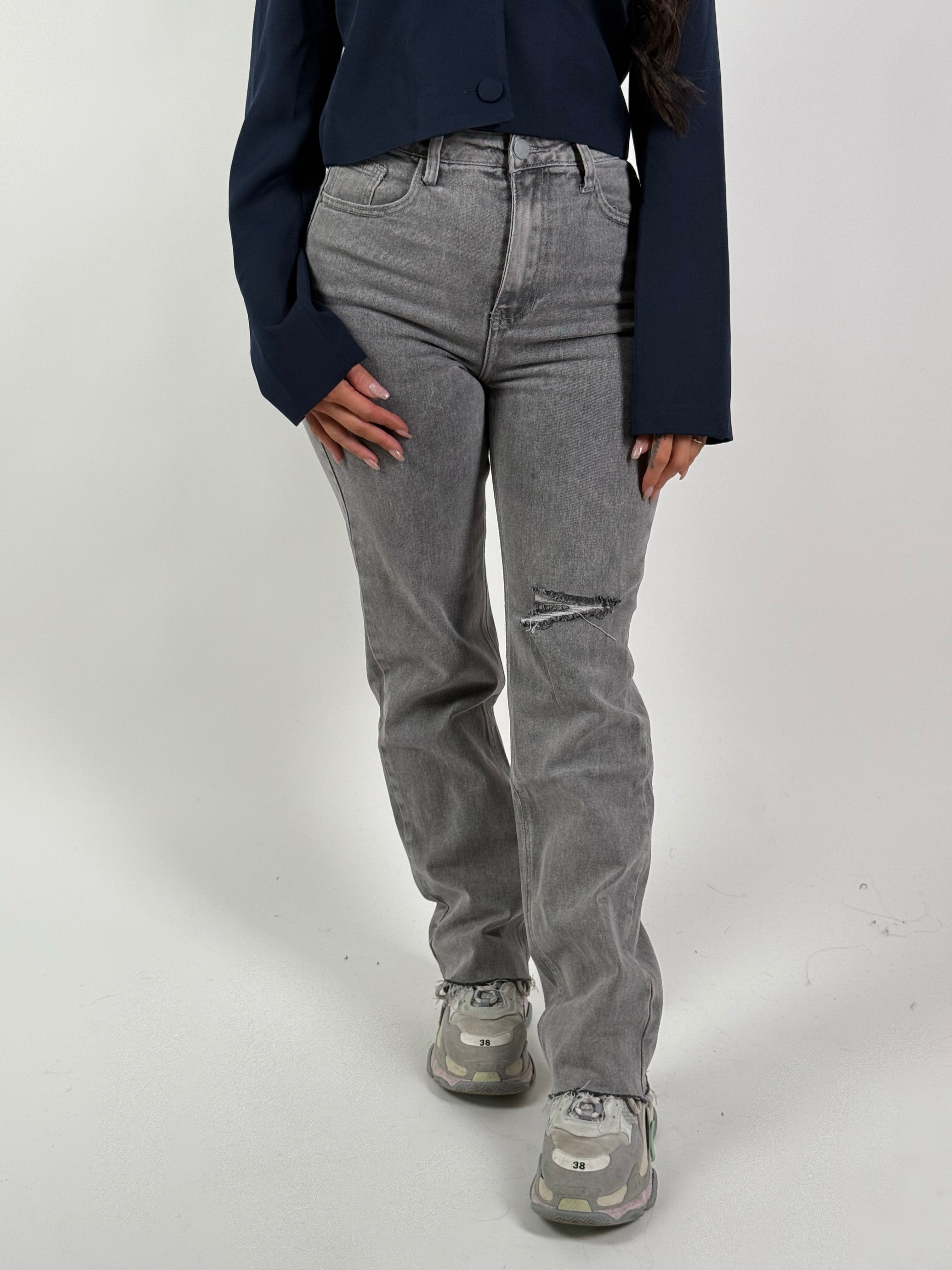 Jeans R 2308 Straight Grijs