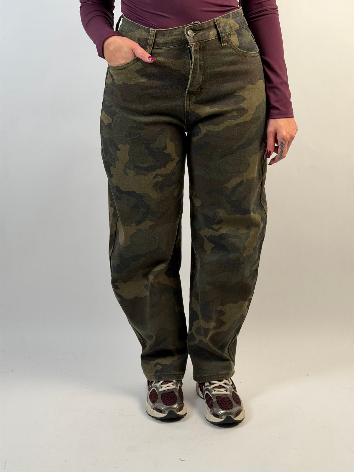 Jeans Camou 2858 Balloon Groen