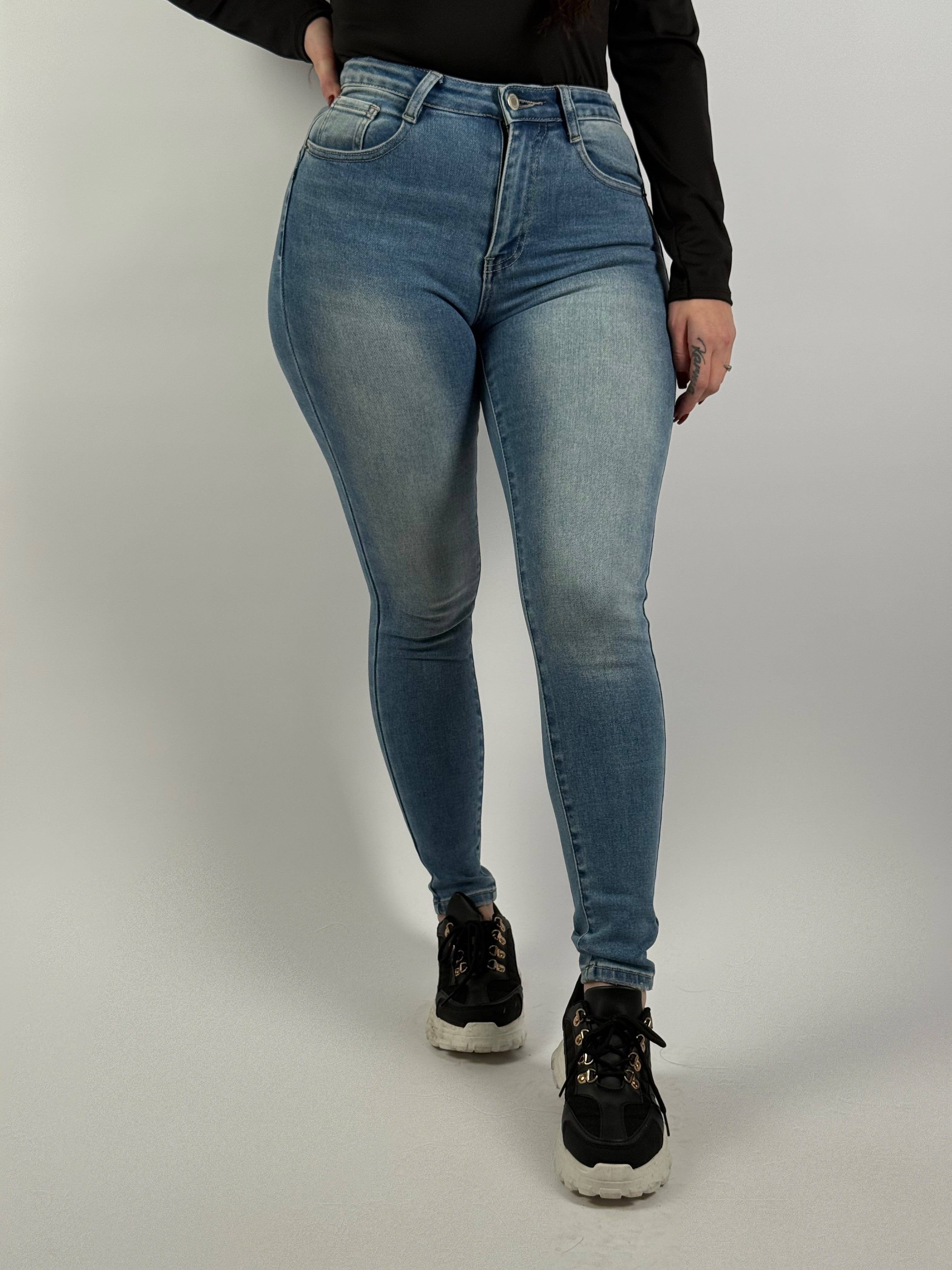 Jeans L 5355-1 Skinny Blauw
