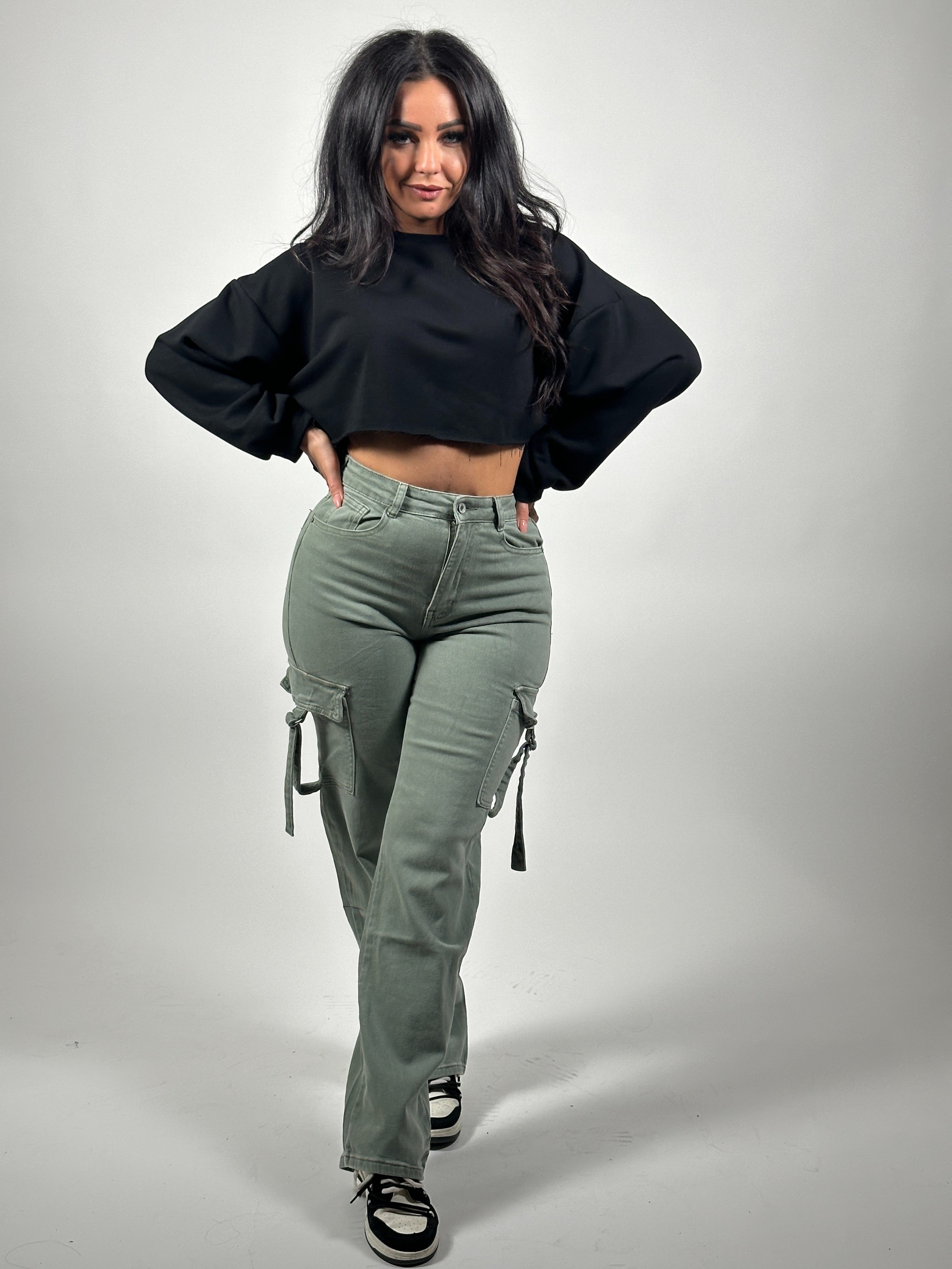 Jeans H Cargo 6581-5 Groen