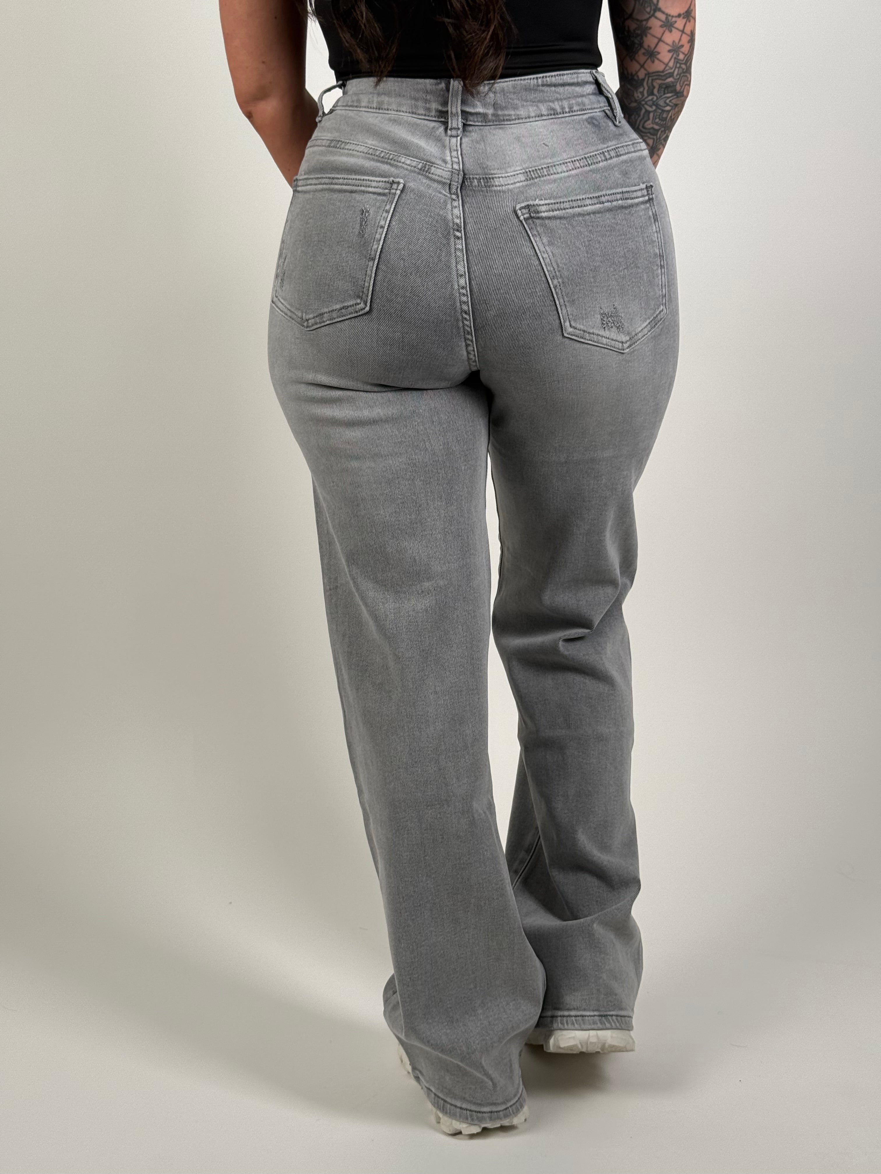 Jeans H 6647 Wide Leg Grey