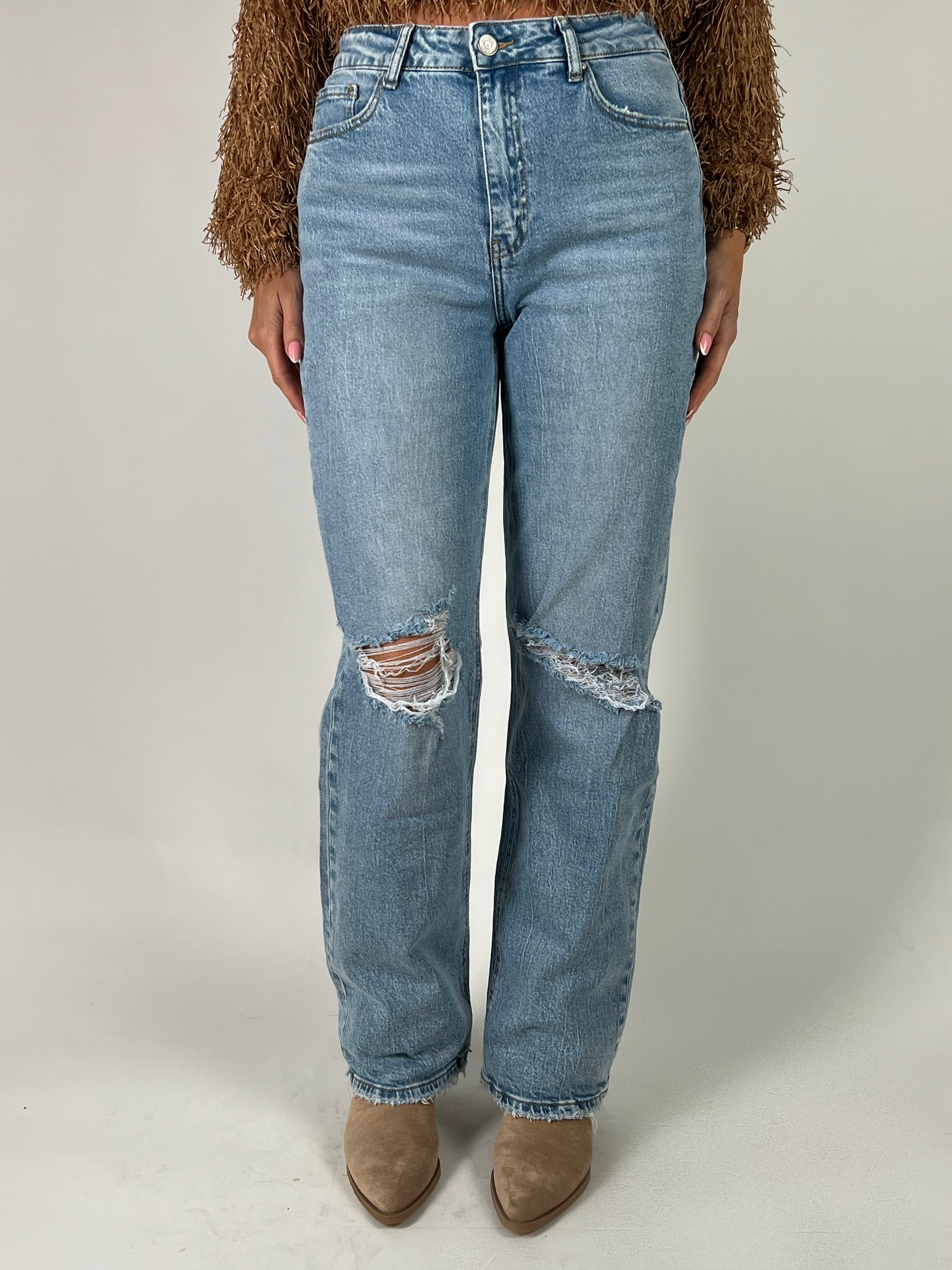 Jeans Q 3329 Wide Leg Blauw