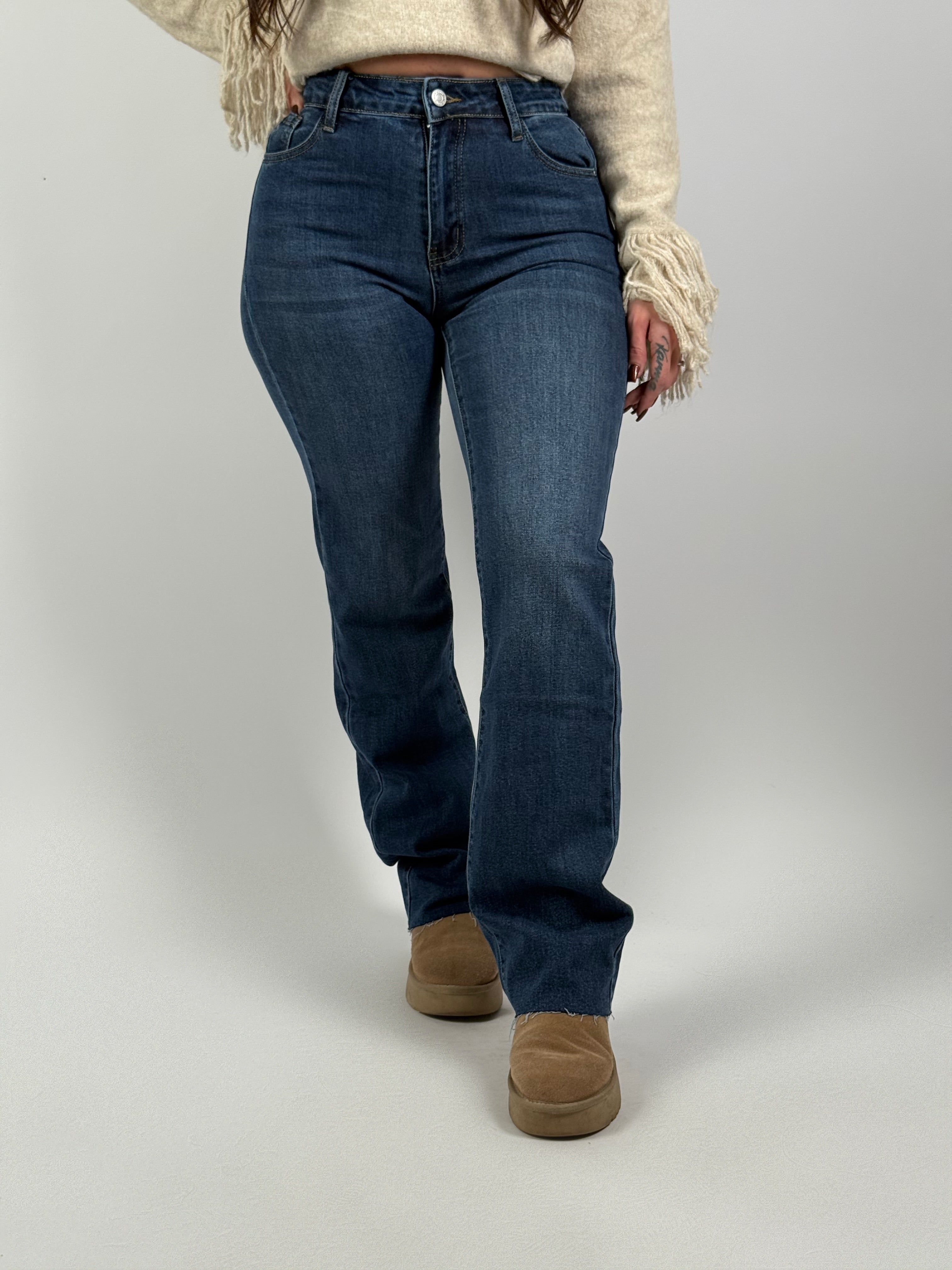 Jeans B 8176 Straight Blauw