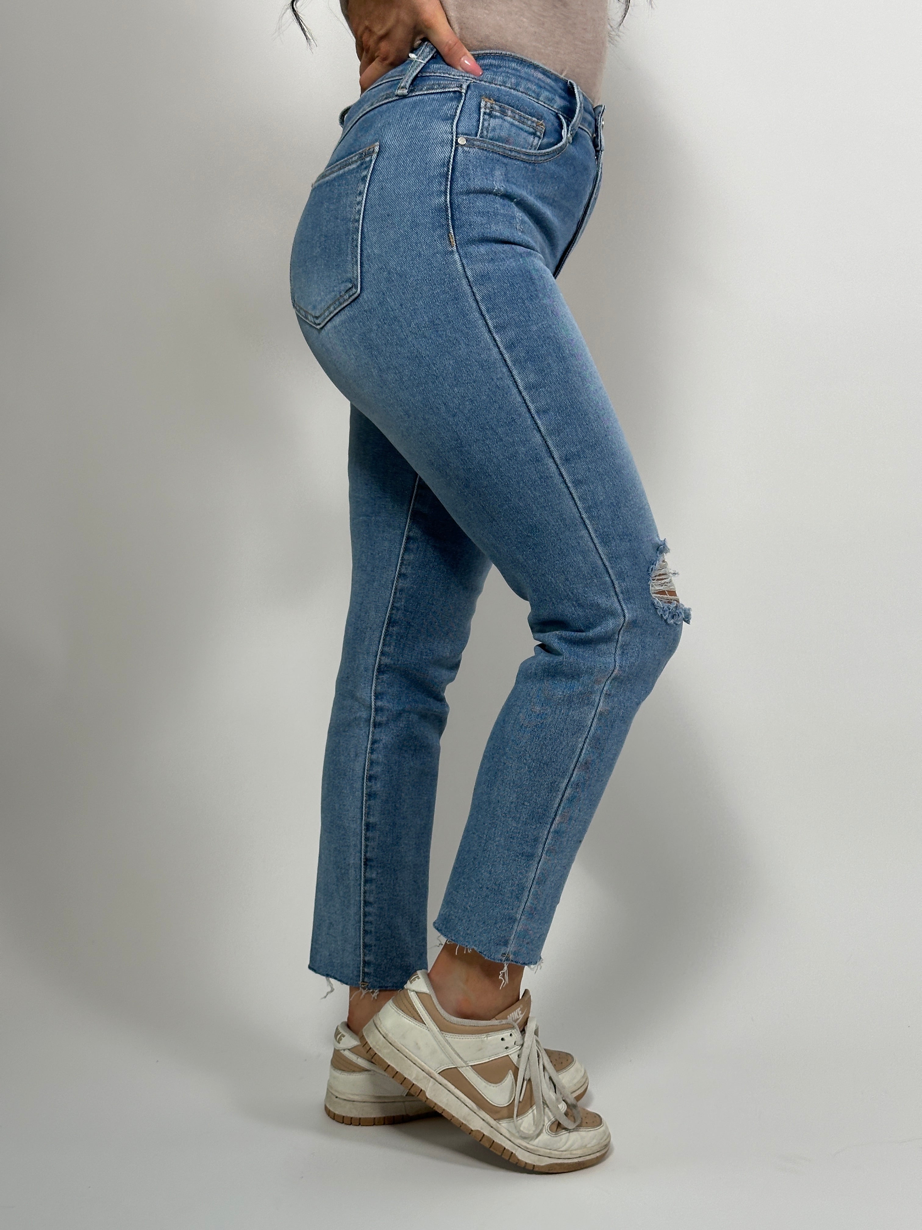 Jeans R 2217 Mom Blauw
