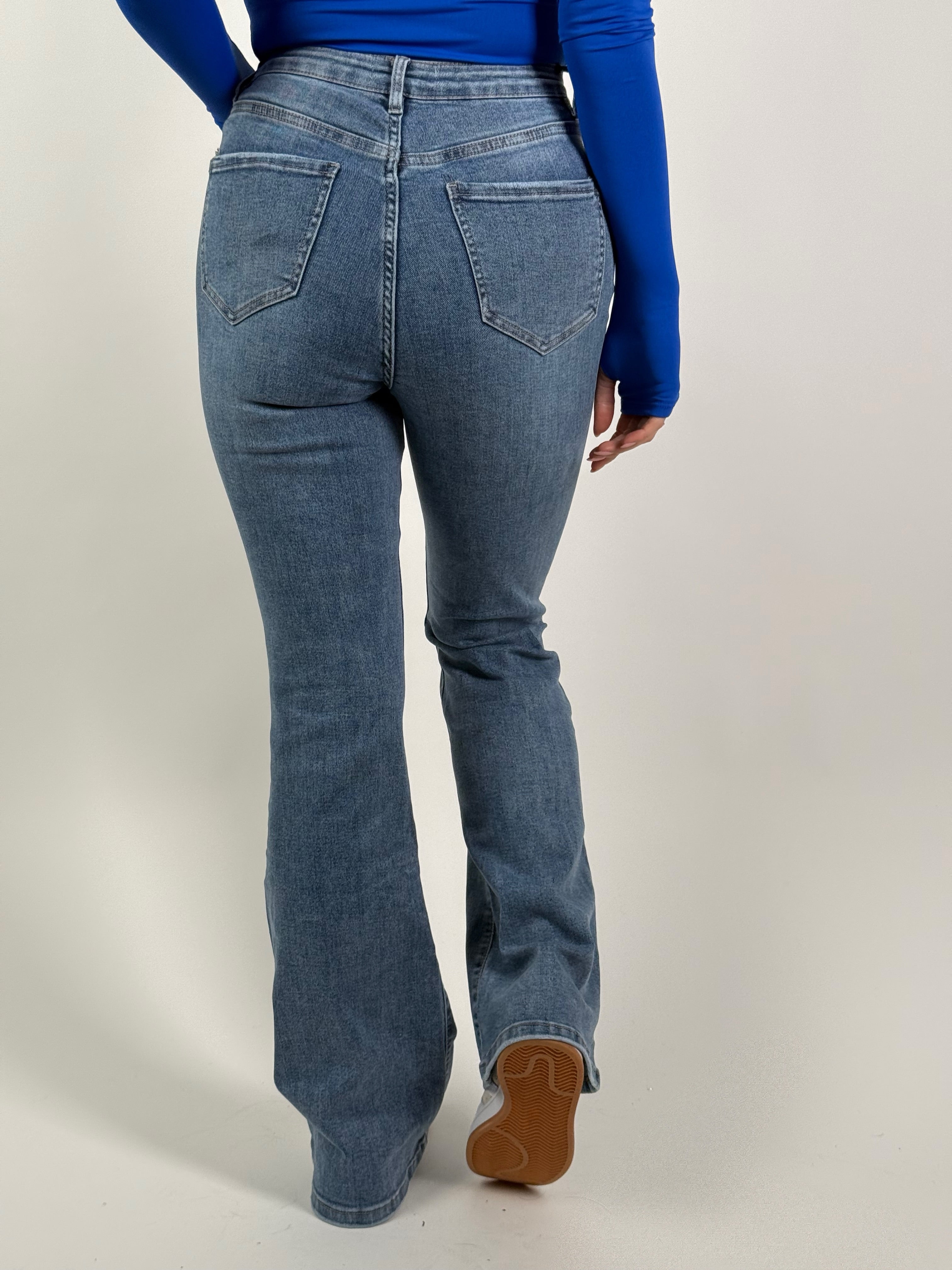 Jeans L 341-3 Extra Long Flared Blauw