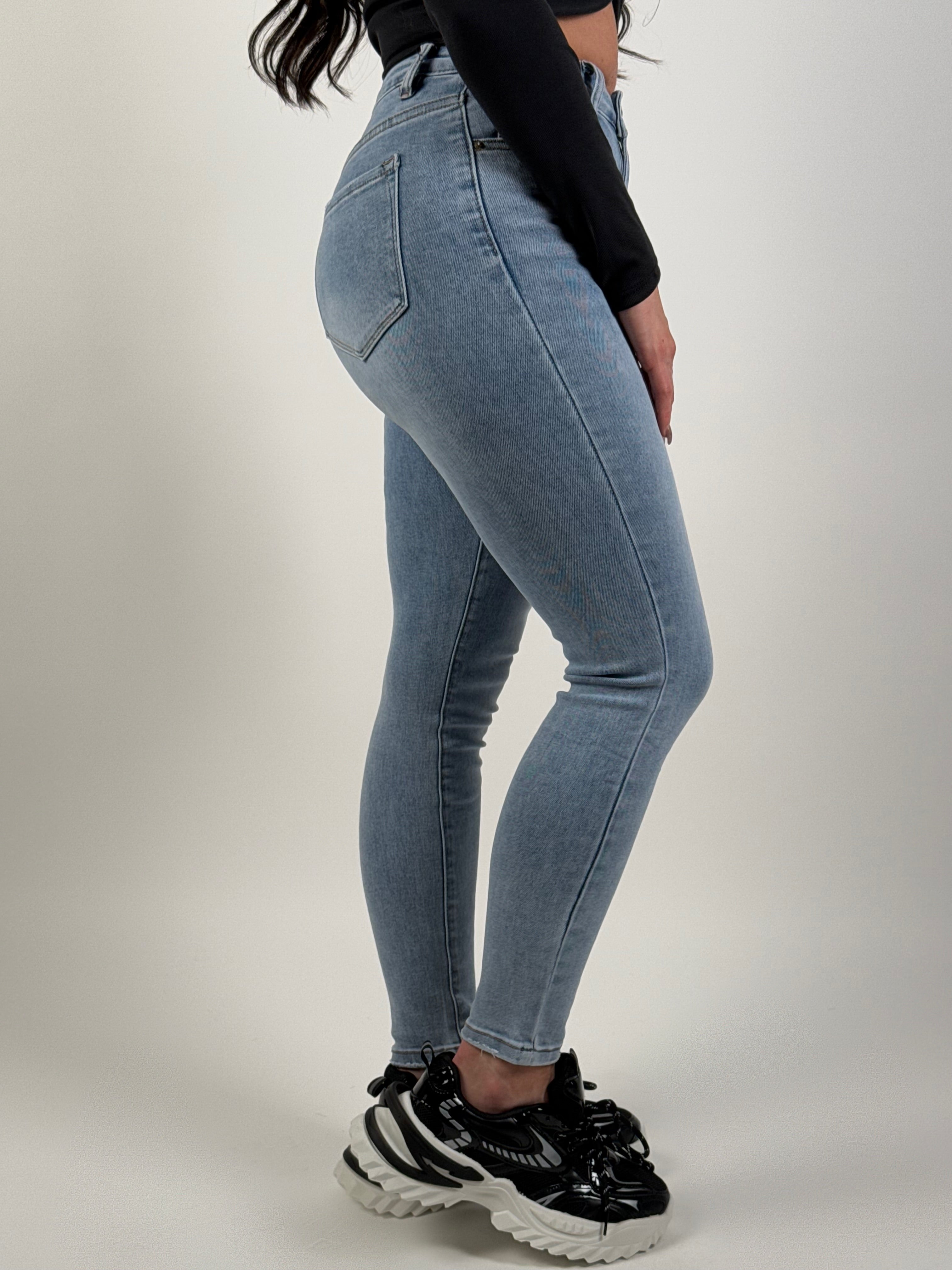 Jeans L 377-77 Skinny Blauw