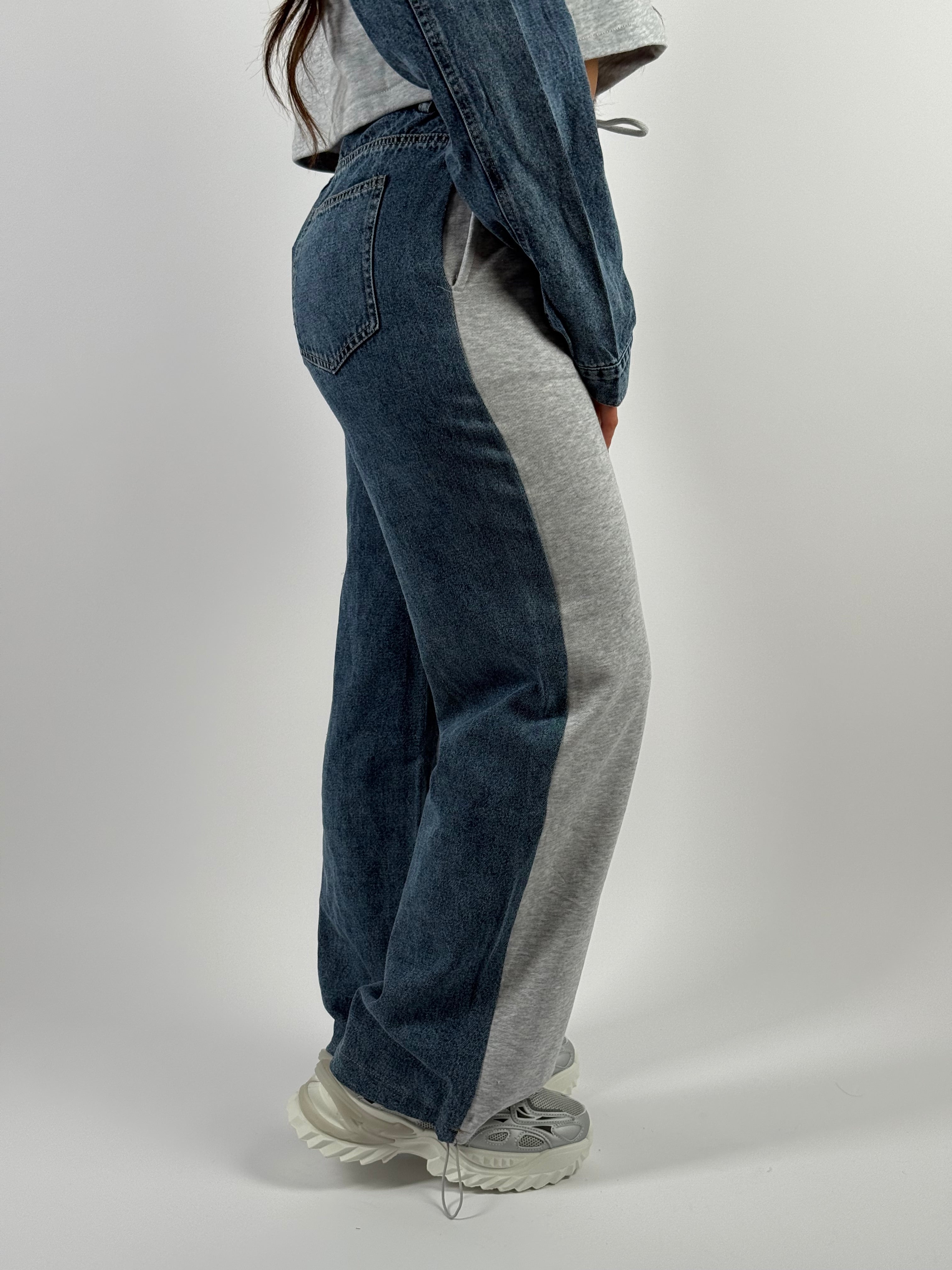 Jeans L 0051 Jogg Wide Leg Blauw