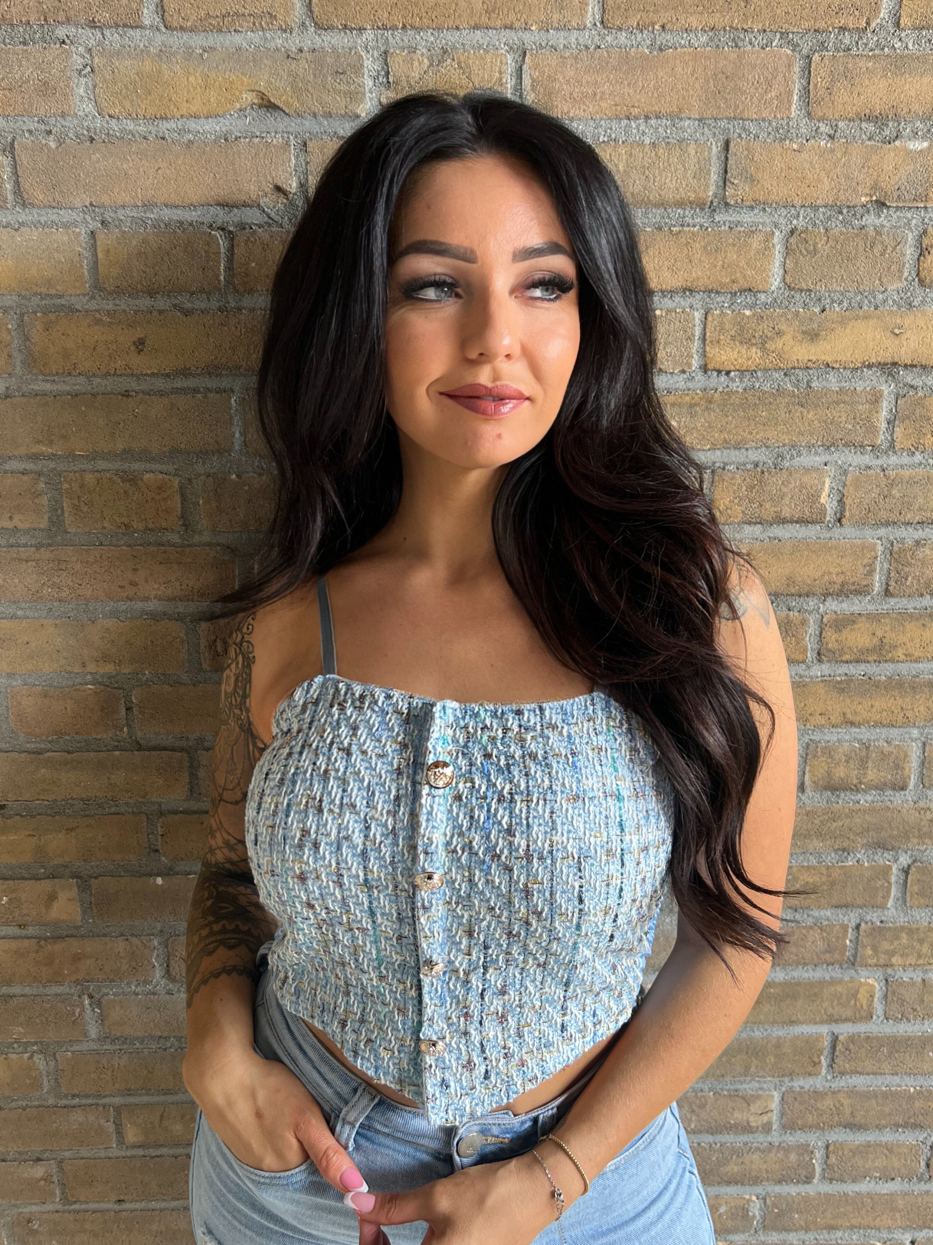 Top Tweed Blue