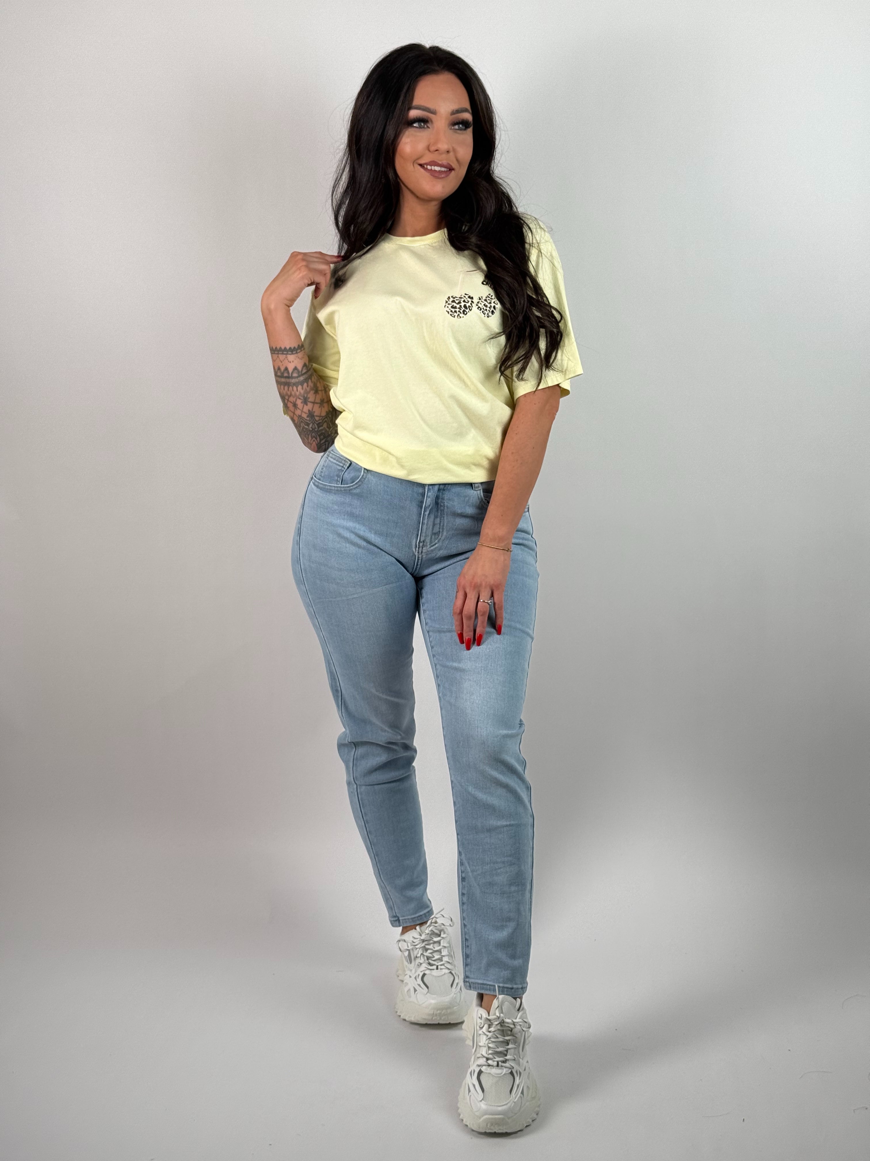 Jeans H 6645 Mom Blauw
