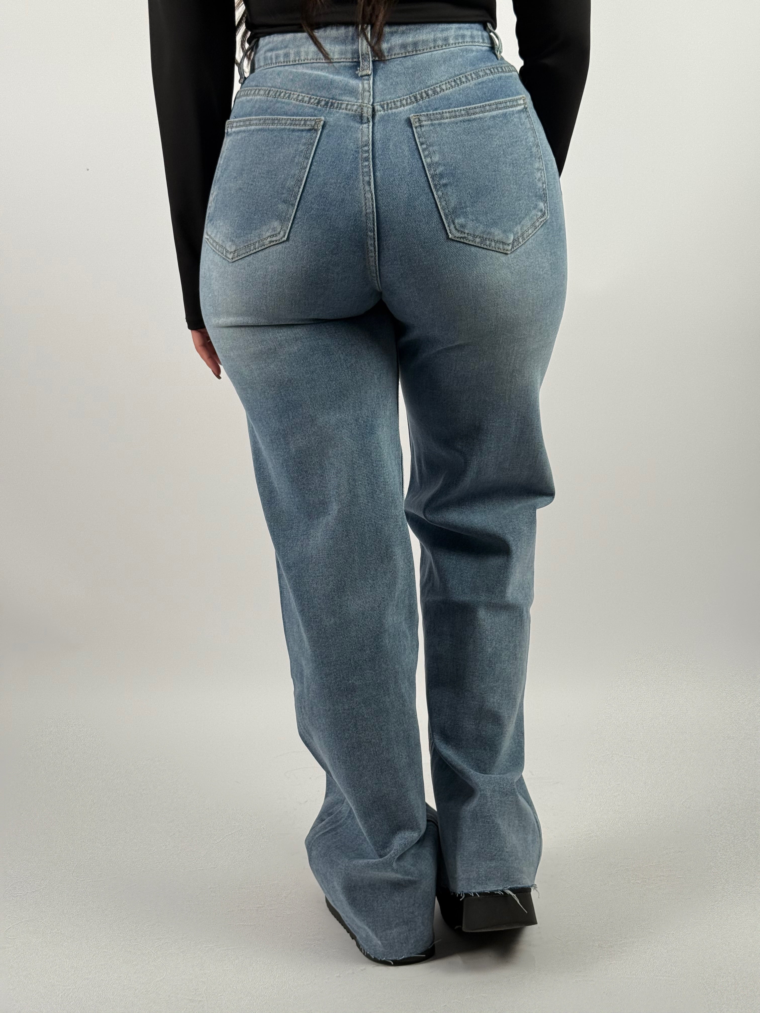 Jeans Y 5039 Wide Leg Blauw