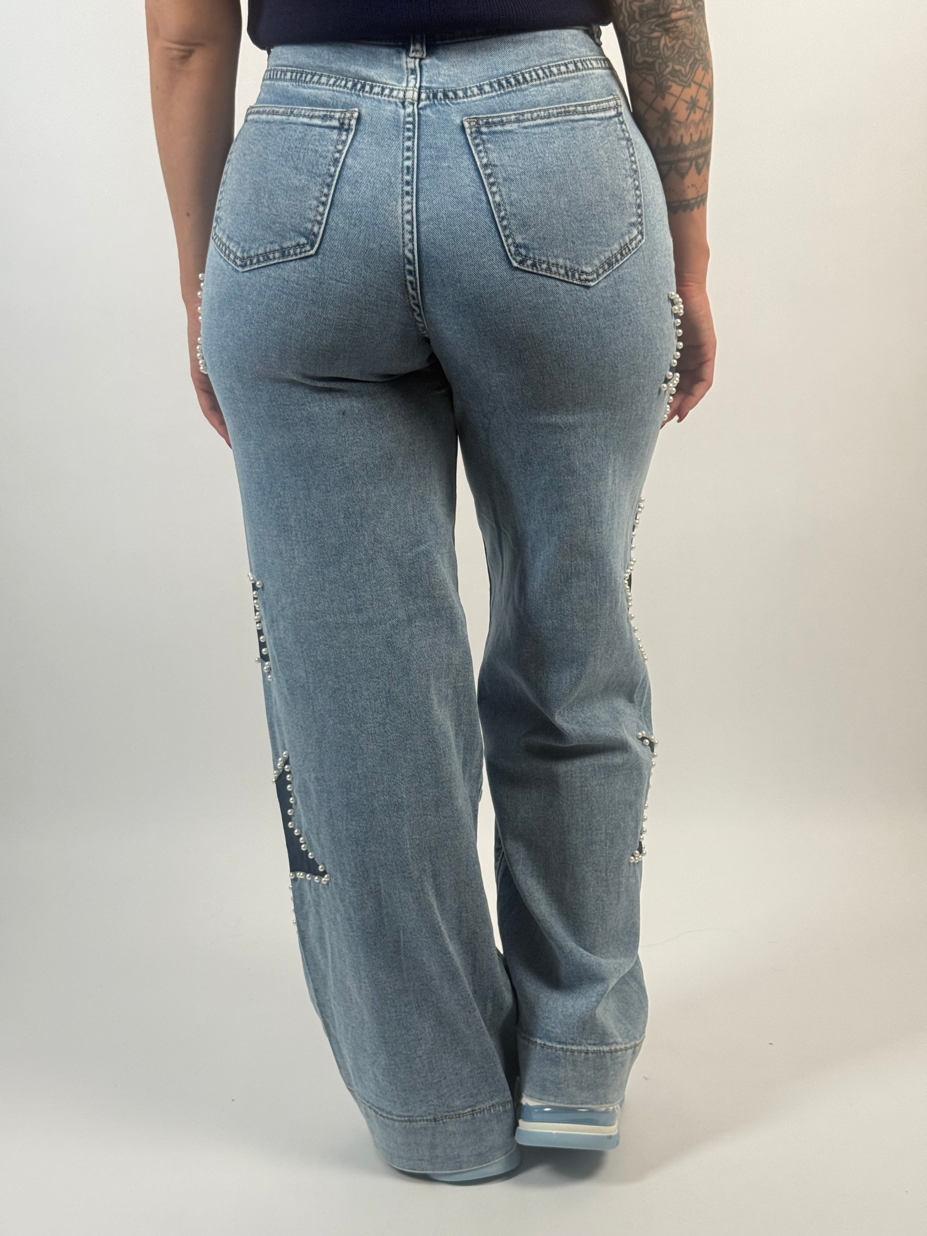 Jeans J 9328 Ster Wide Leg Blauw
