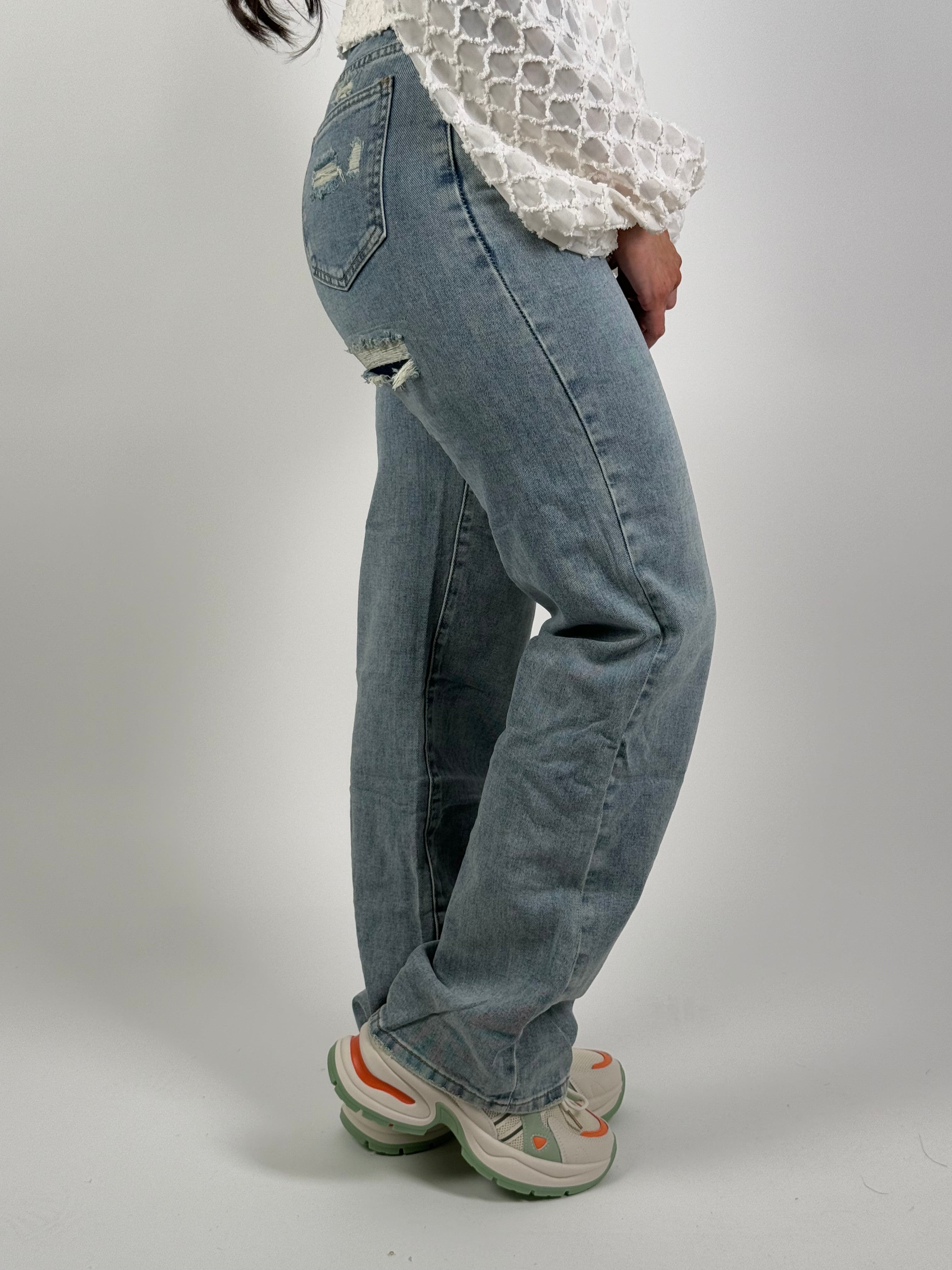 Jeans H 855 Wide Leg Blauw