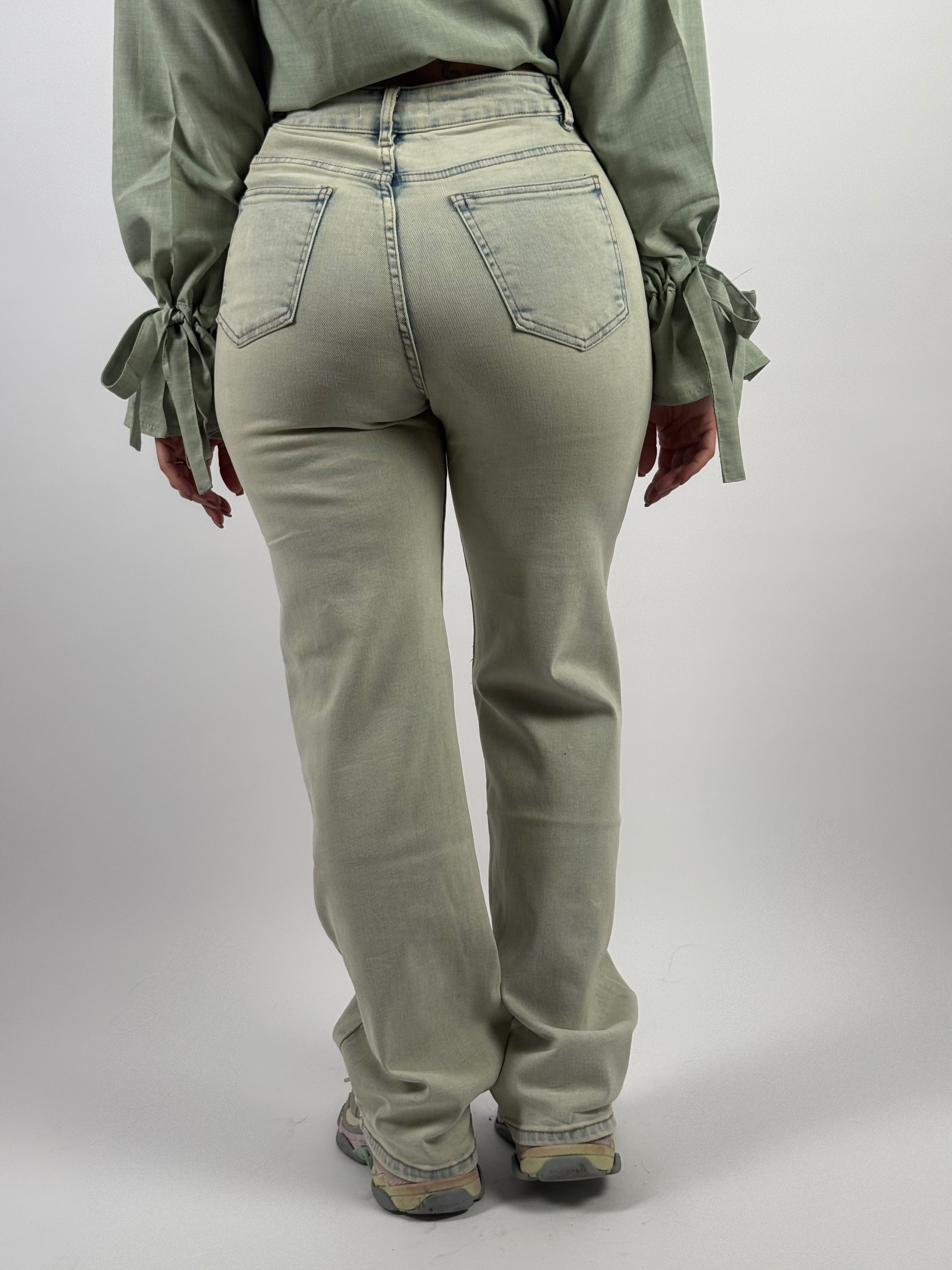 Jeans H 973-5 Wide Leg L. Blauw