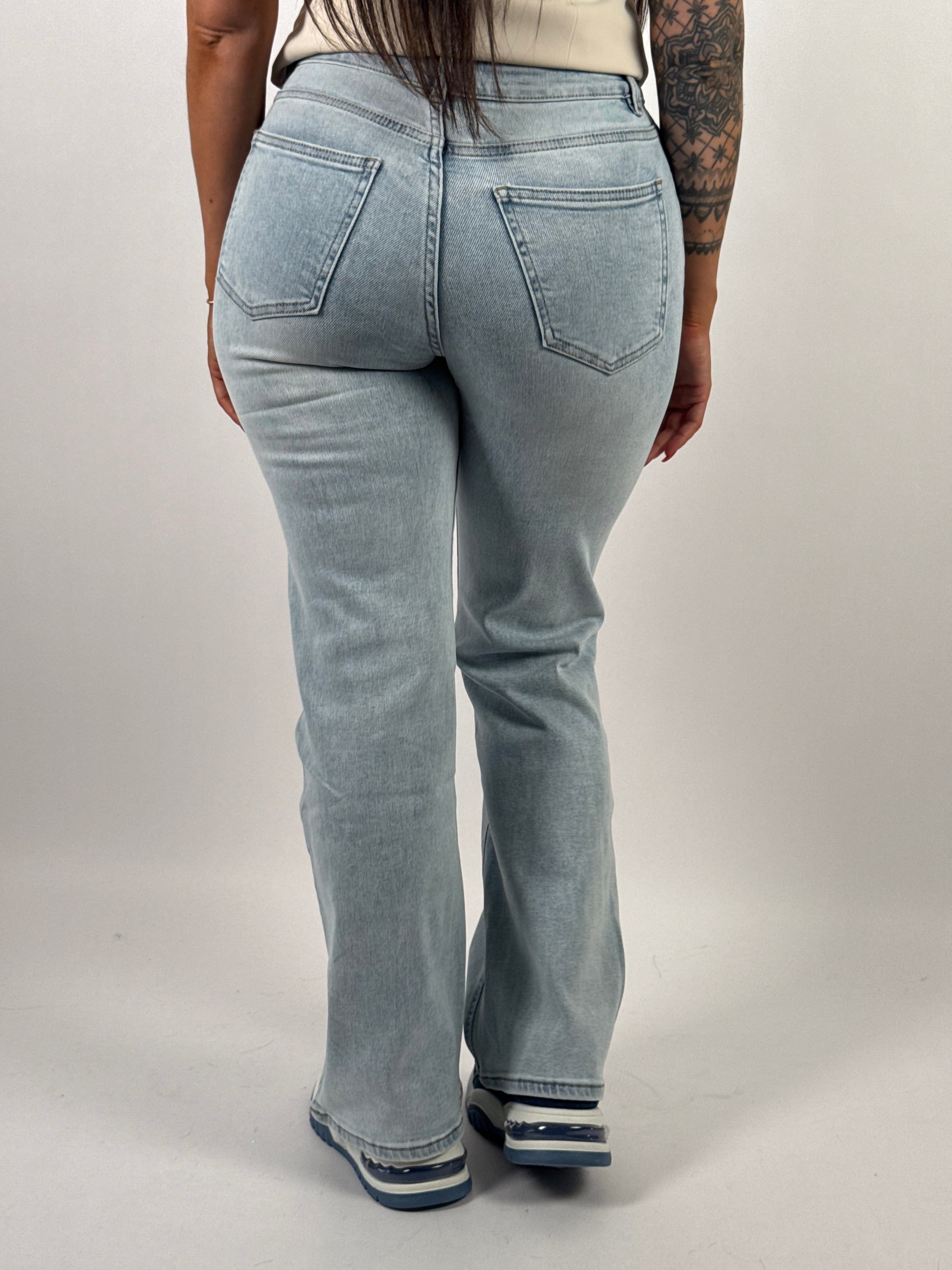 Jeans R 9076-1 Flared Blauw