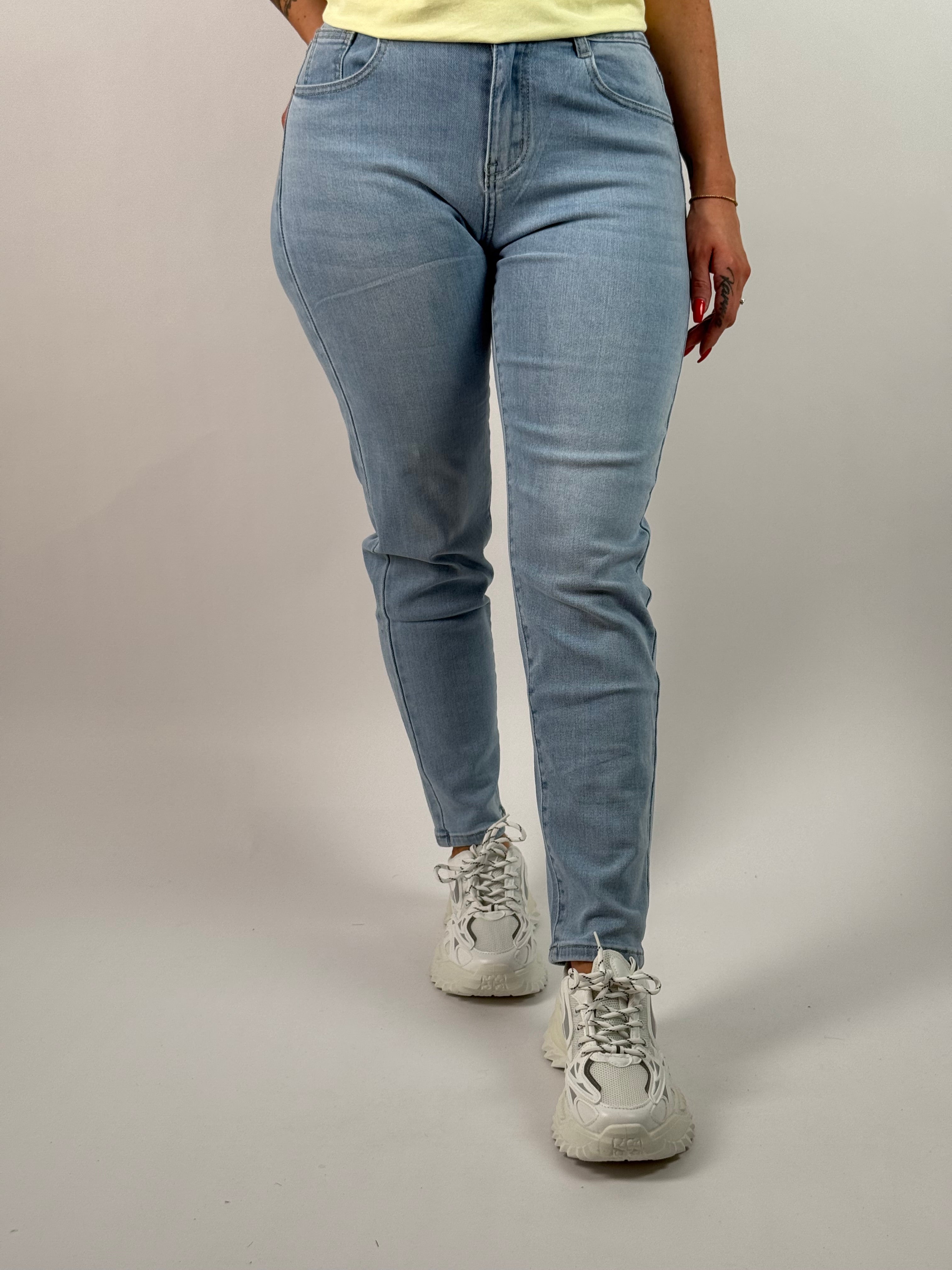 Jeans H 6645 Mom Blauw