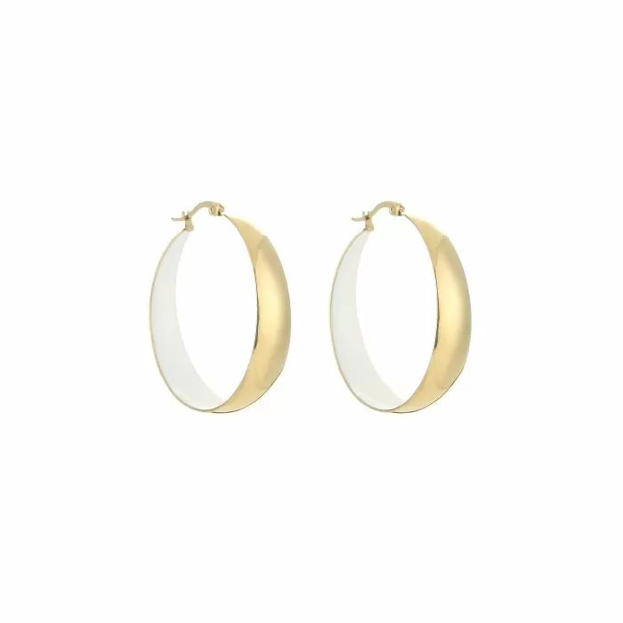 Oorbel 15841 Goud/Wit
