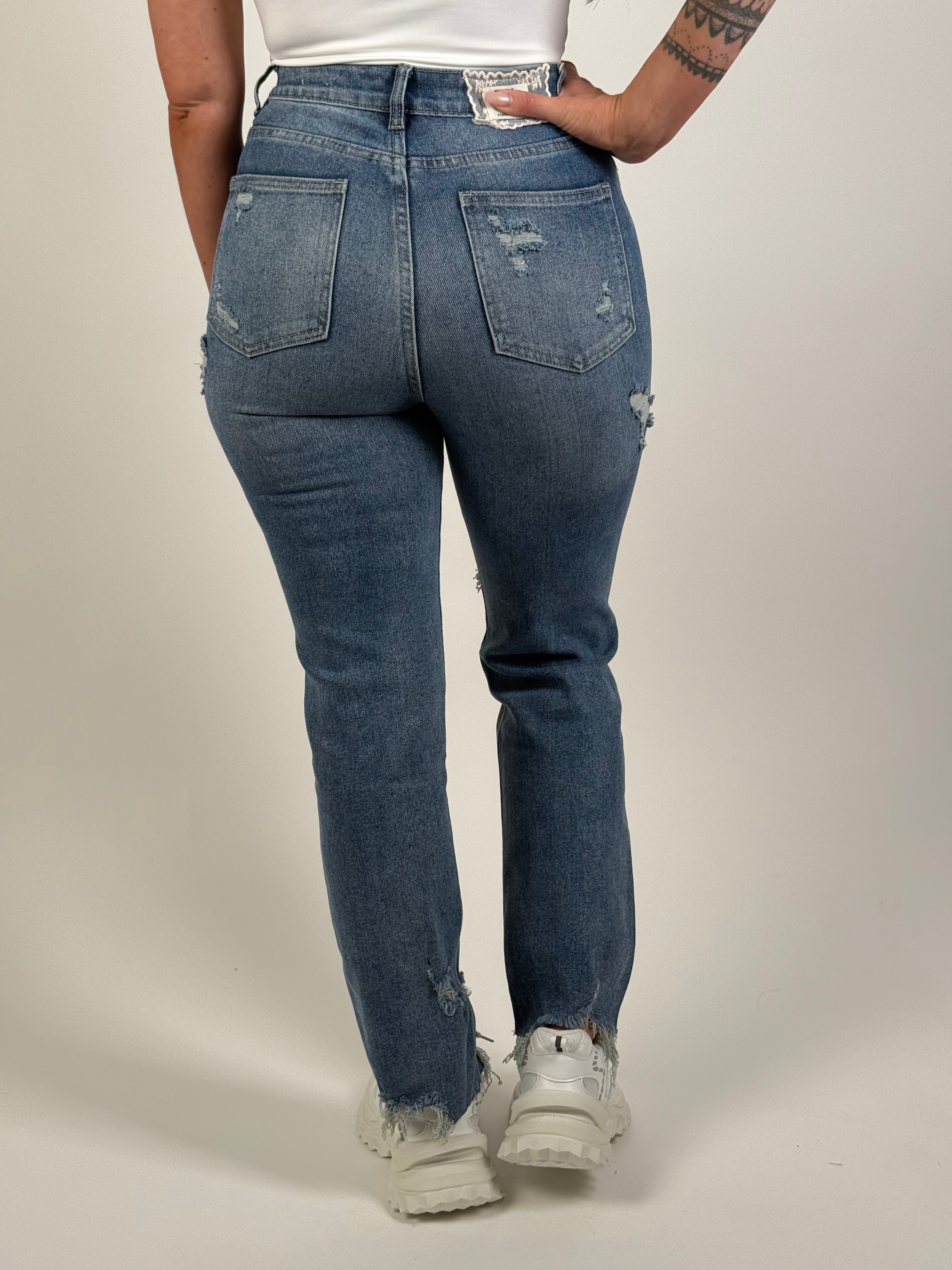 Jeans K 703-3 Straight Blauw