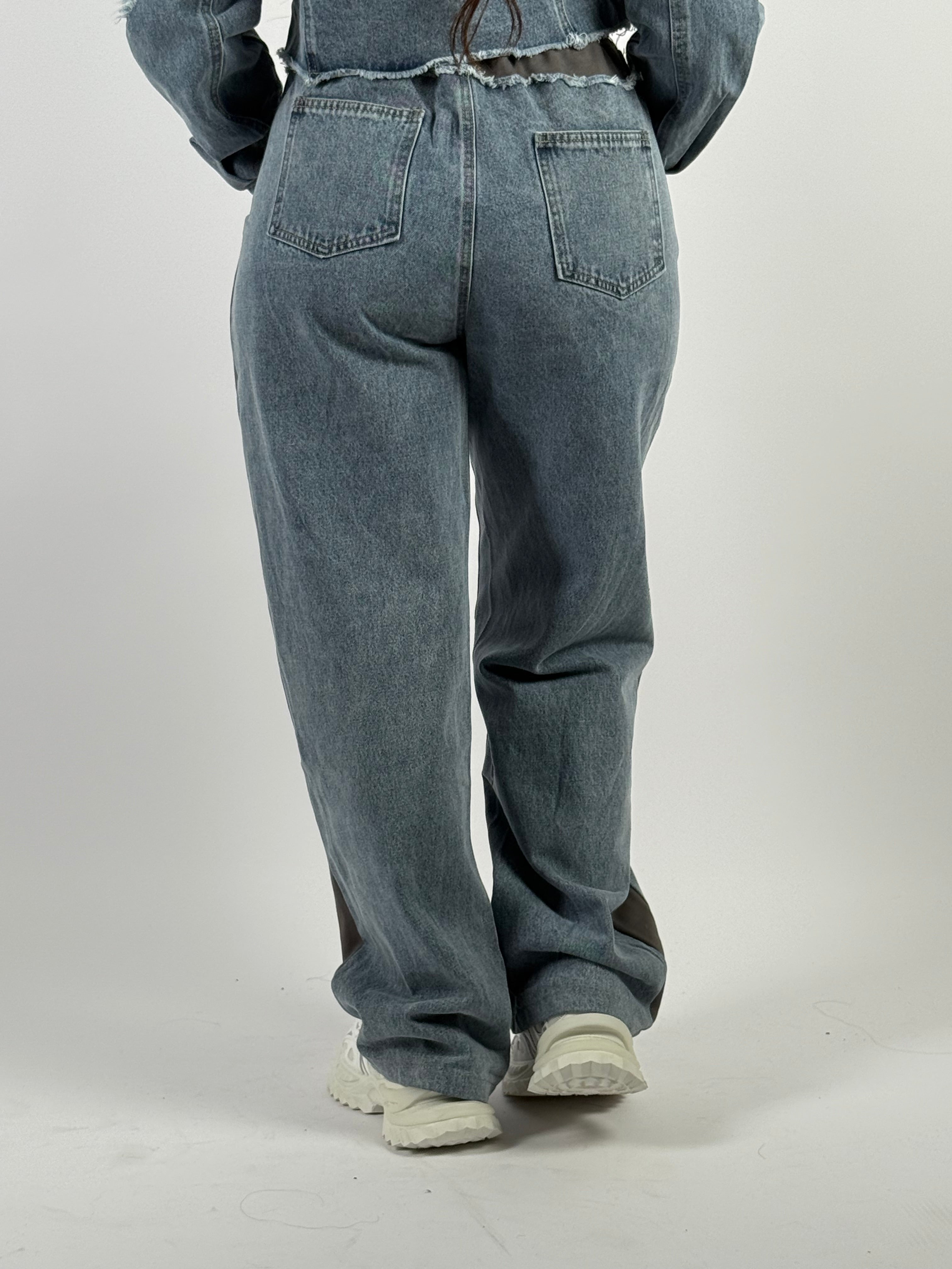 Jeans L 0050 Jogg Wide Leg Blauw