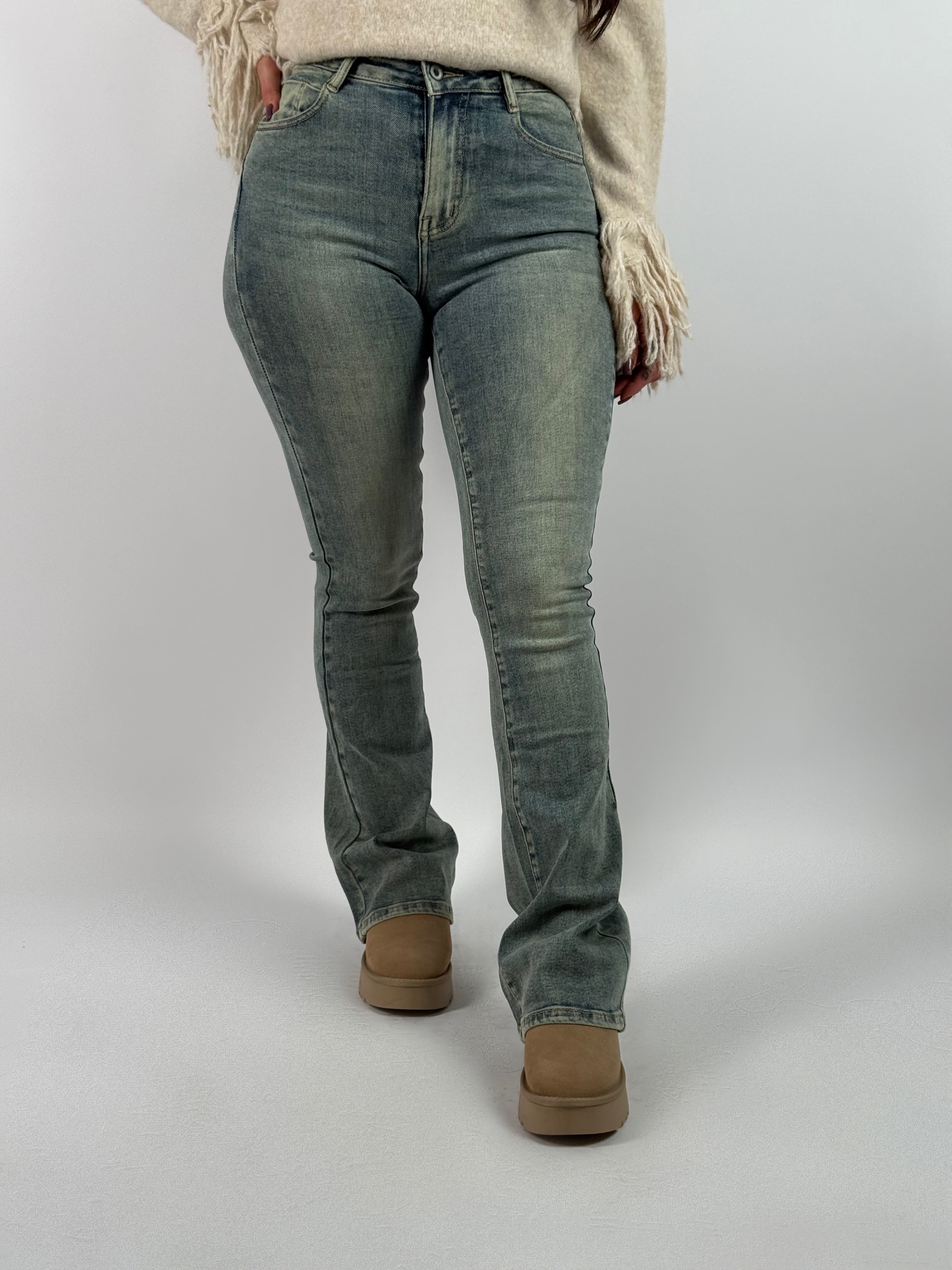 Jeans H 6156-28 Flared Blue