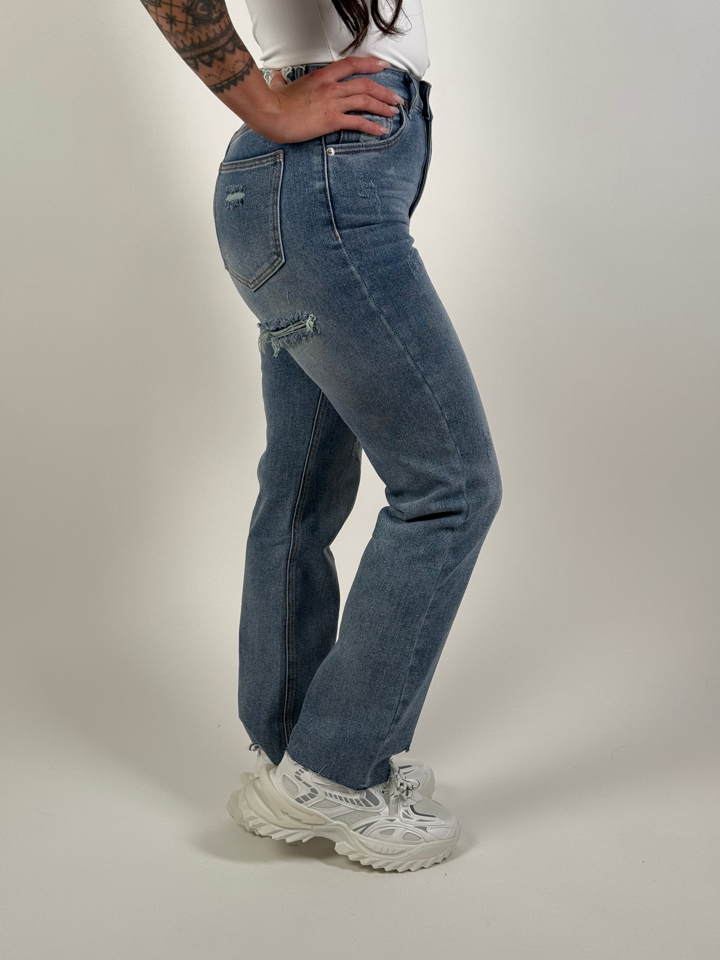 Jeans K 703-1 Straight Blauw