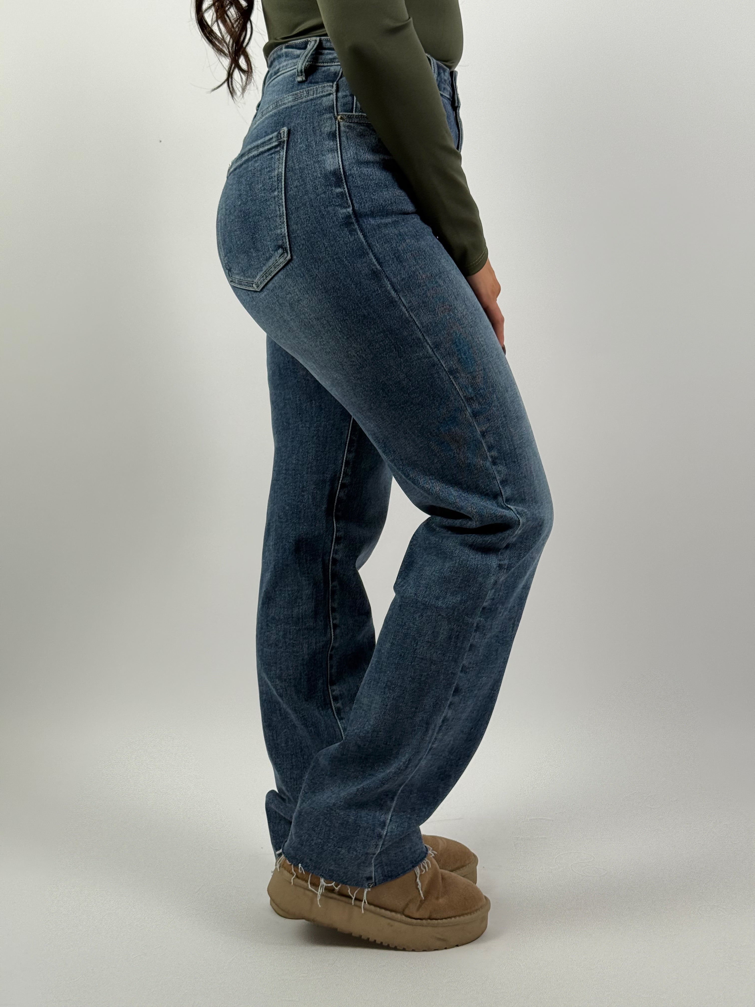 Jeans L 6301-1 Straight Blauw