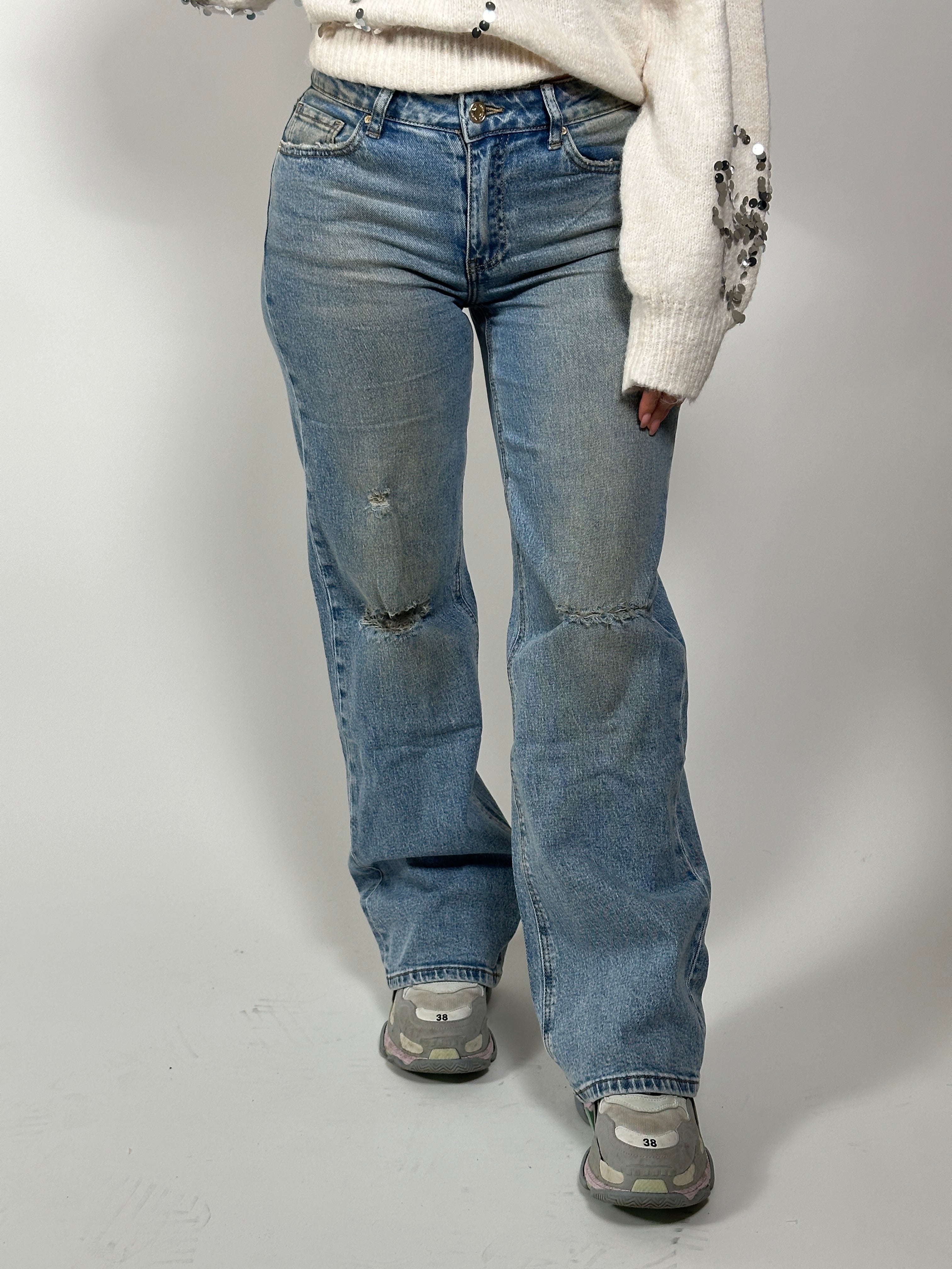 Jeans Q 3656 Wide Leg Blue