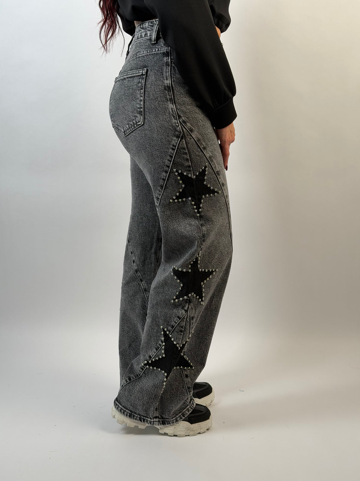 Jeans V 750 Ster Straight Grijs