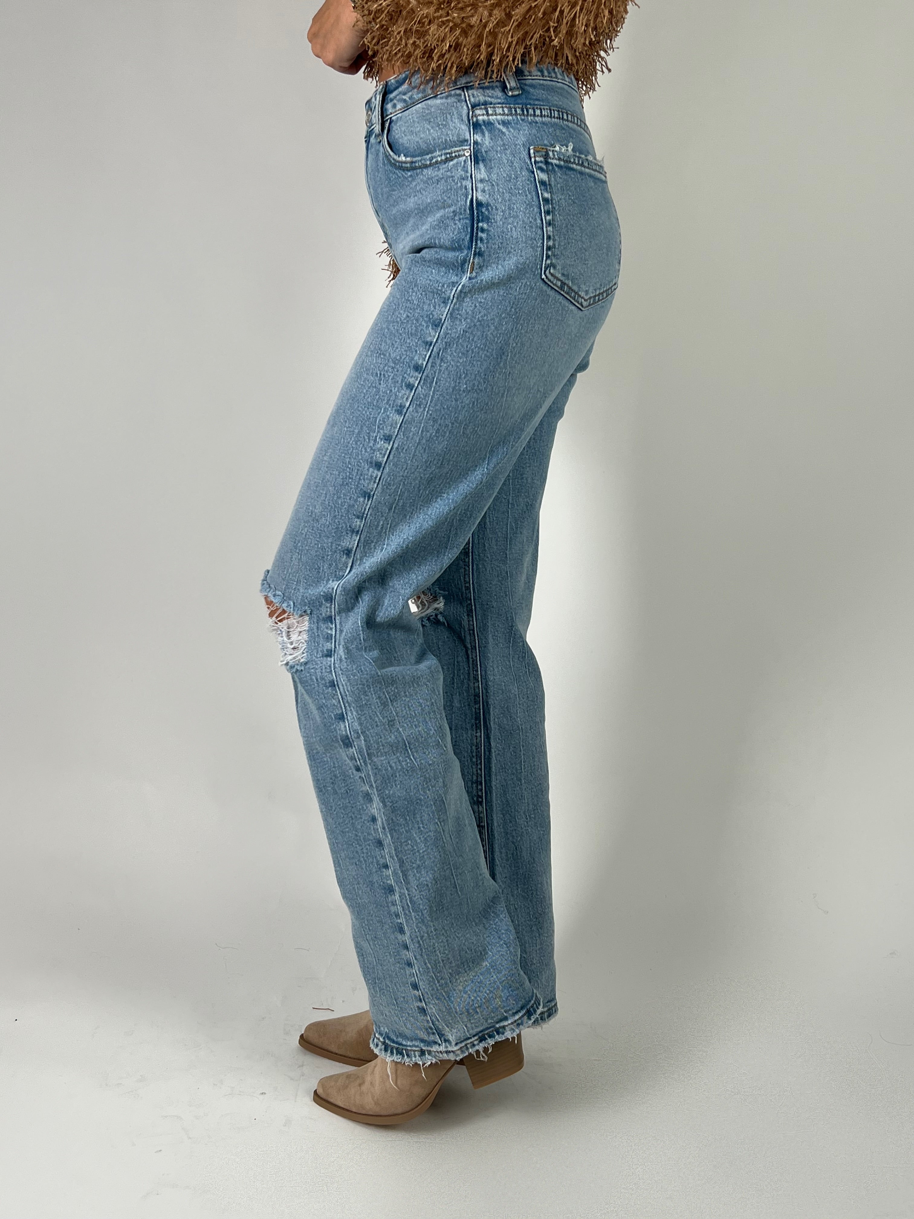 Jeans Q 3329 Wide Leg Blauw