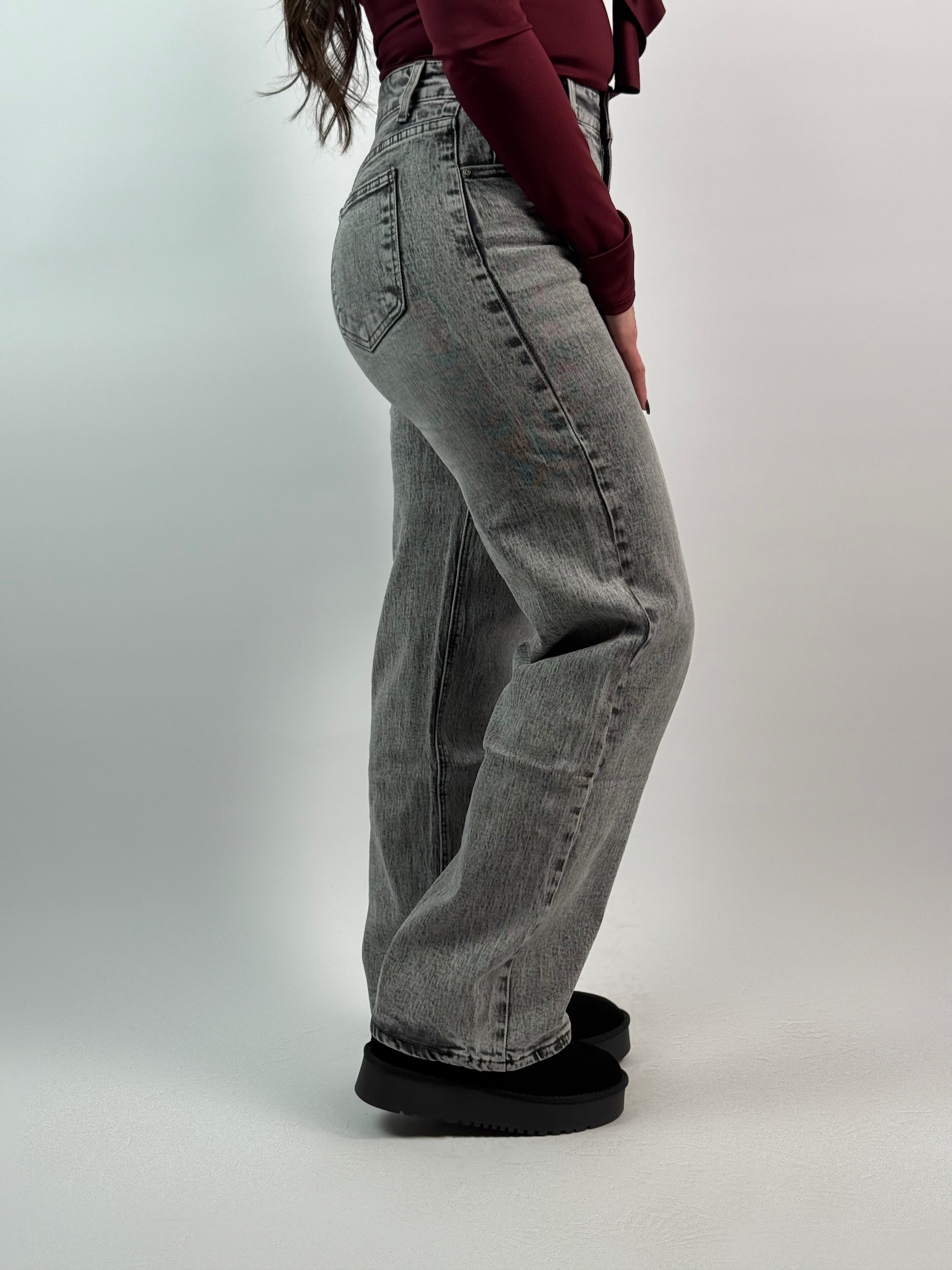 Jeans Y 5337 Wide Leg Grijs