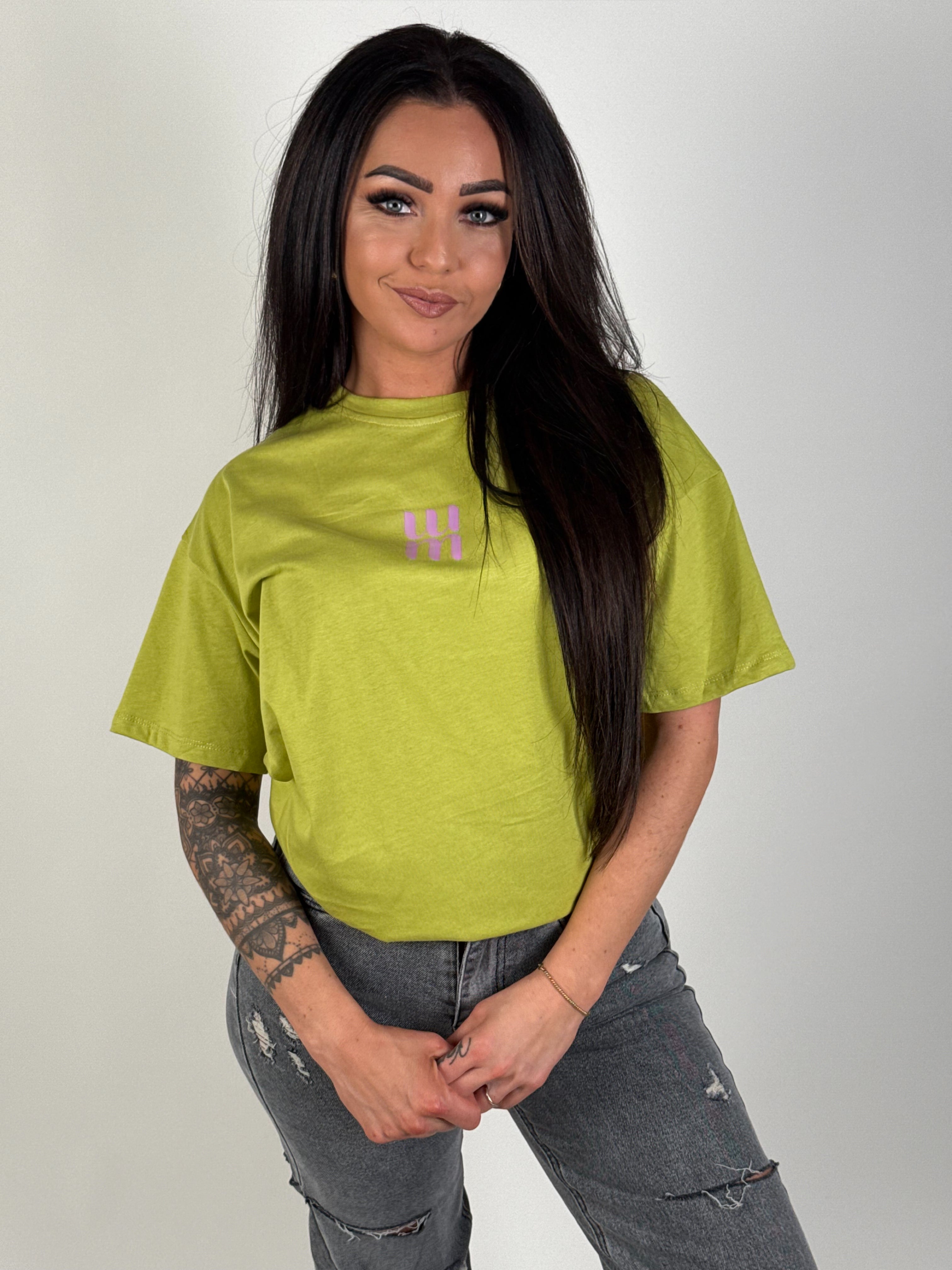 T- Shirt M Groen/Roze