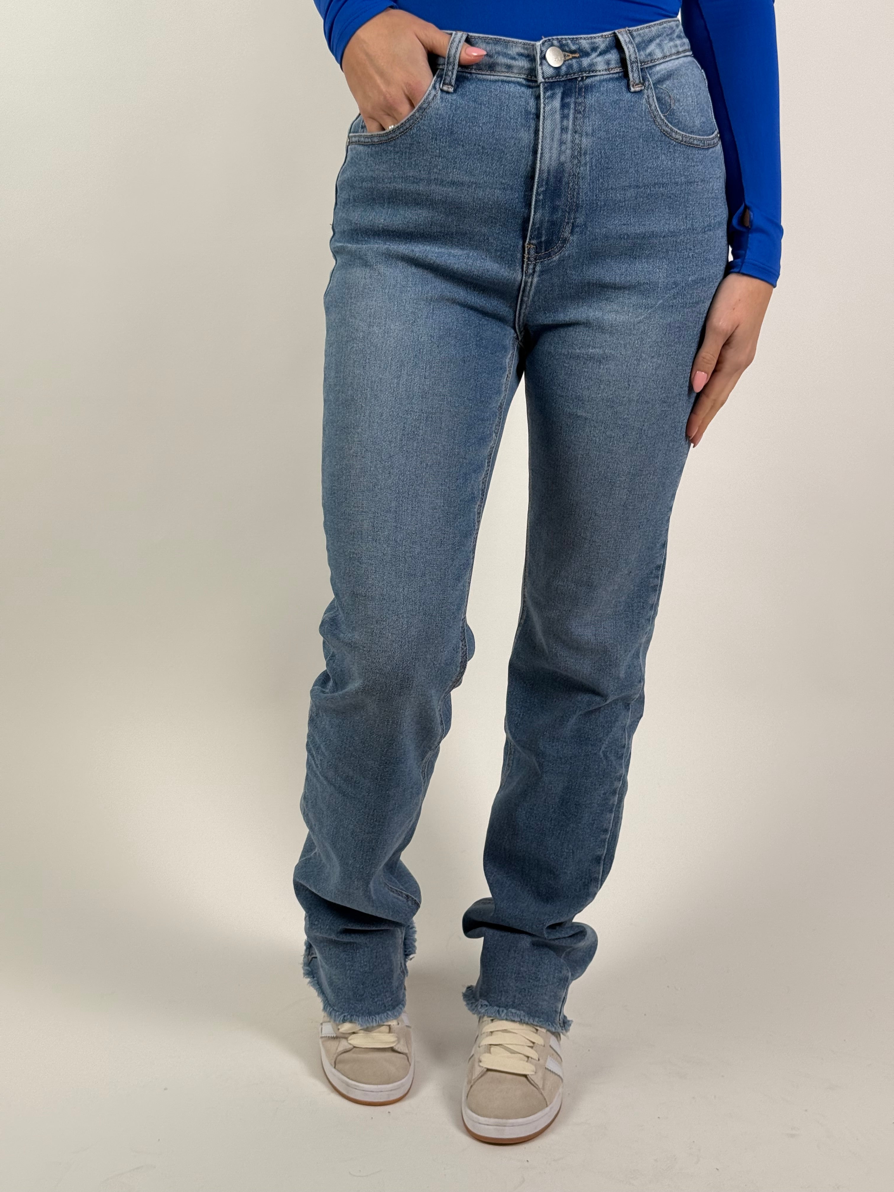 Jeans L 2633 Extra Long Straight Blauw
